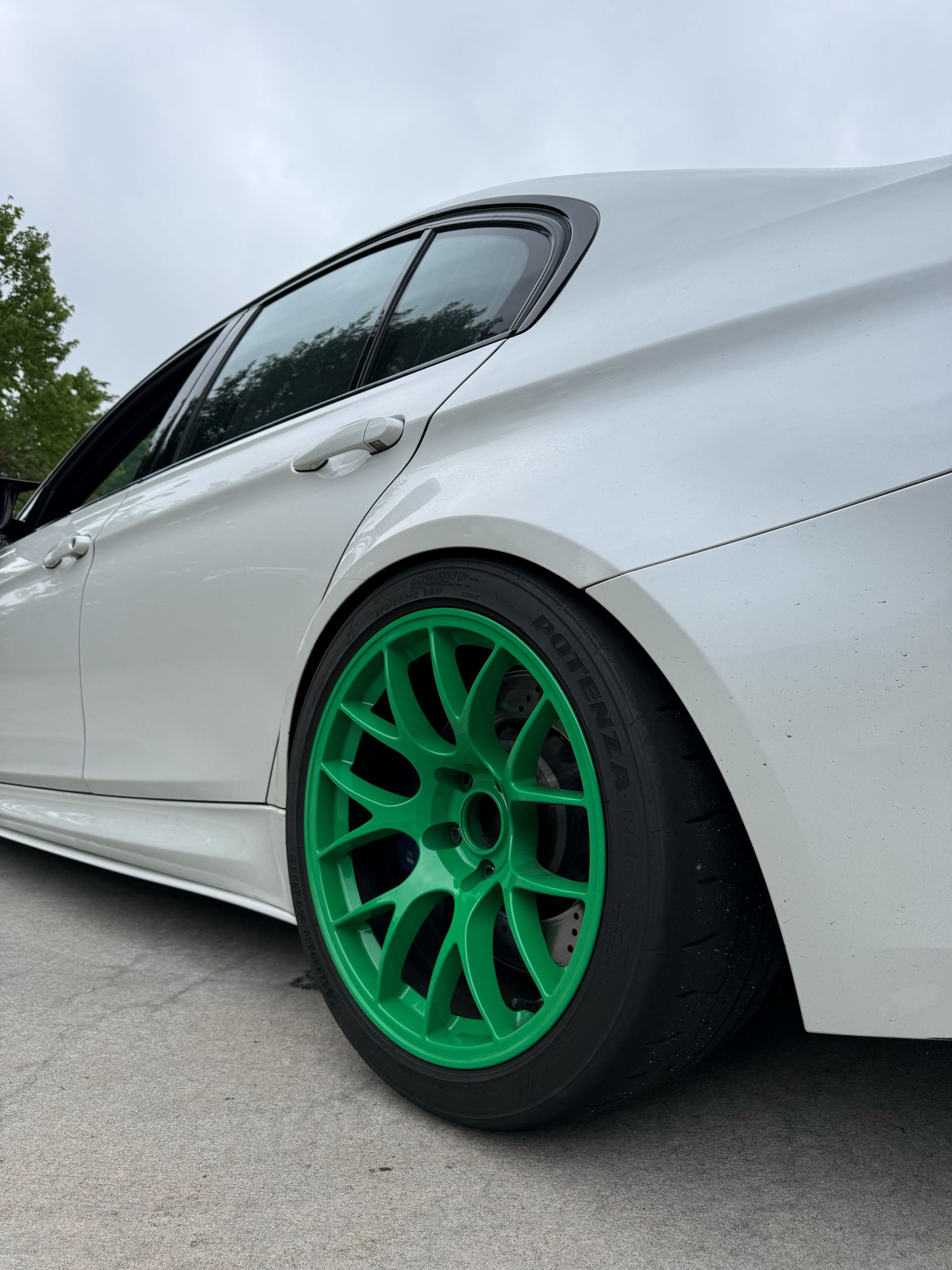 White BMW F80 M3 with 18" EC-7 Apex wheels in Custom Finish