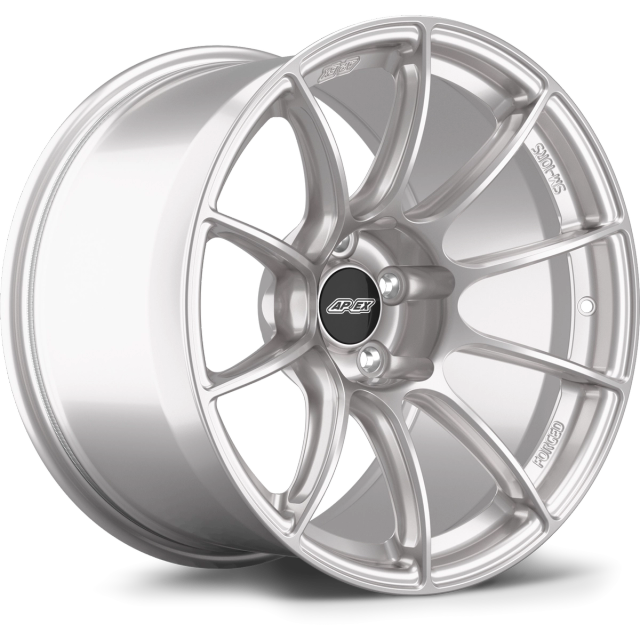 APEX Wheels 18" SM-10RS in Race Silver with Gloss Black center cap