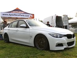 White BMW 3 Series - ARC-8 in Anthracite