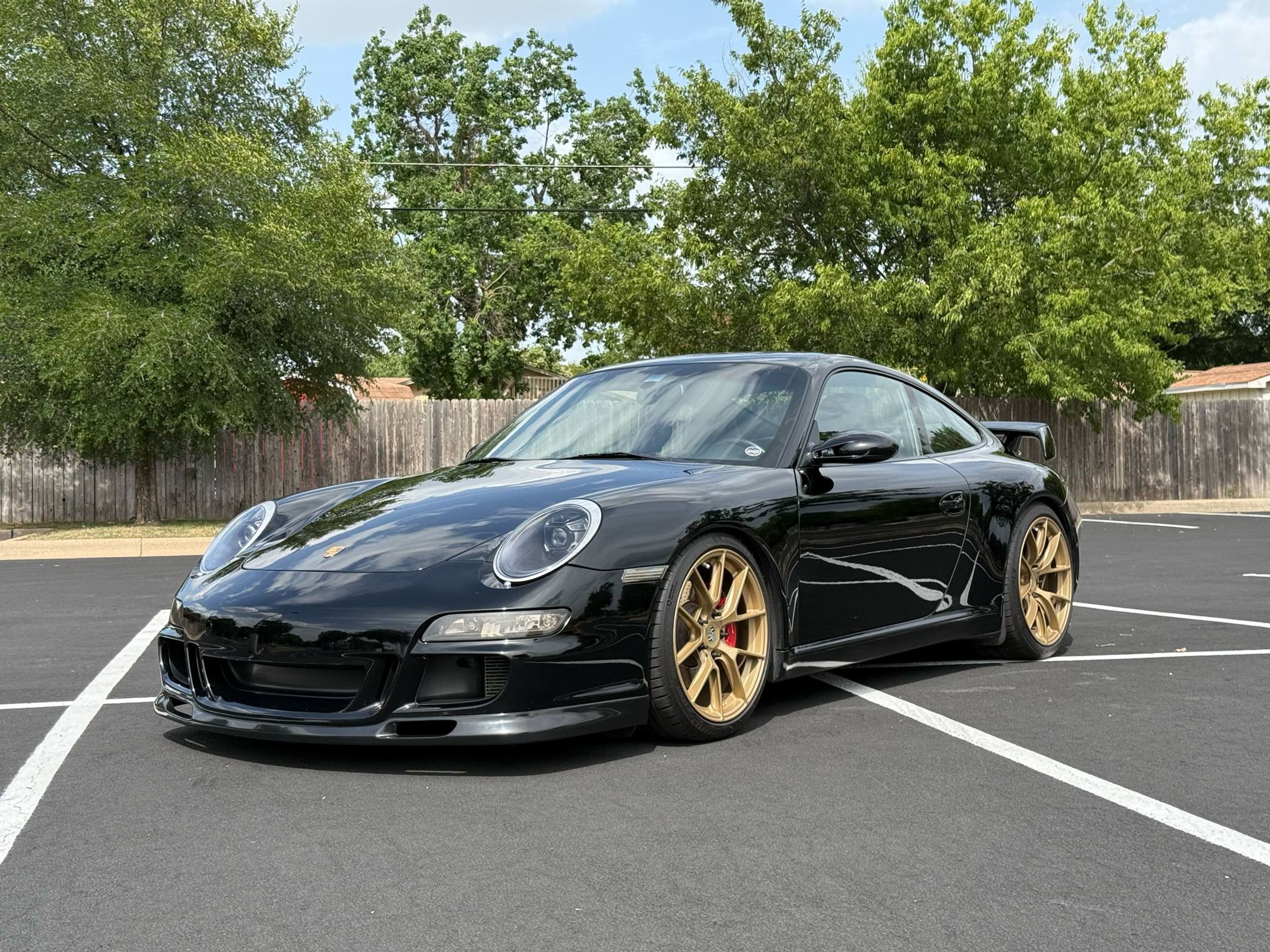 Black Porsche 911 997 Carrera S with 19" VS-5RS Apex wheels in Custom Finish