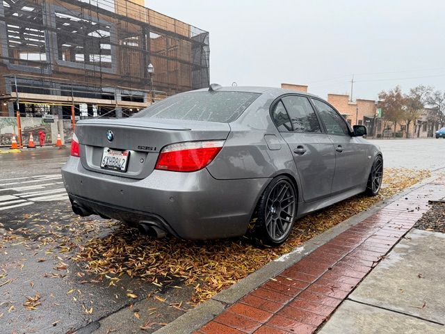 Grey BMW E60 Sedan 5 Series with 19" ARC-8 Apex wheels in Anthracite