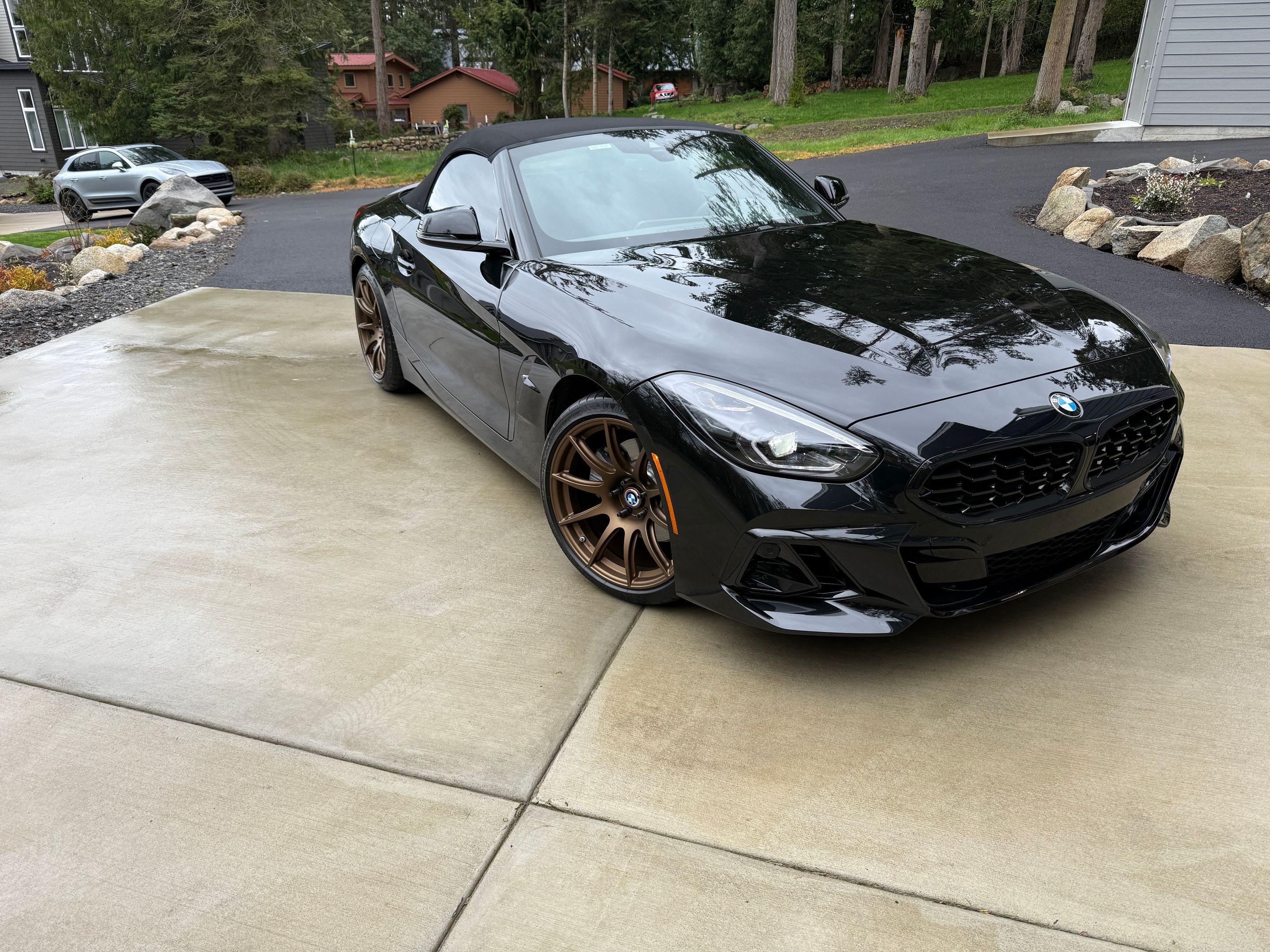 Black BMW G29 Z4 with 19" SM-10 Apex wheels in Satin Bronze