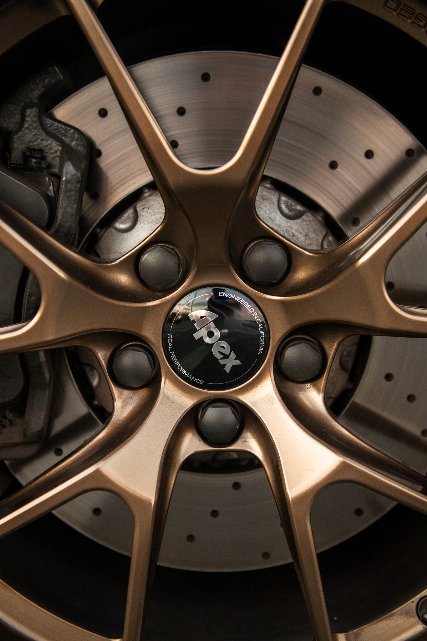 Grey Audi 8Y S3 with 18" VS-5RS Apex wheels in Satin Bronze