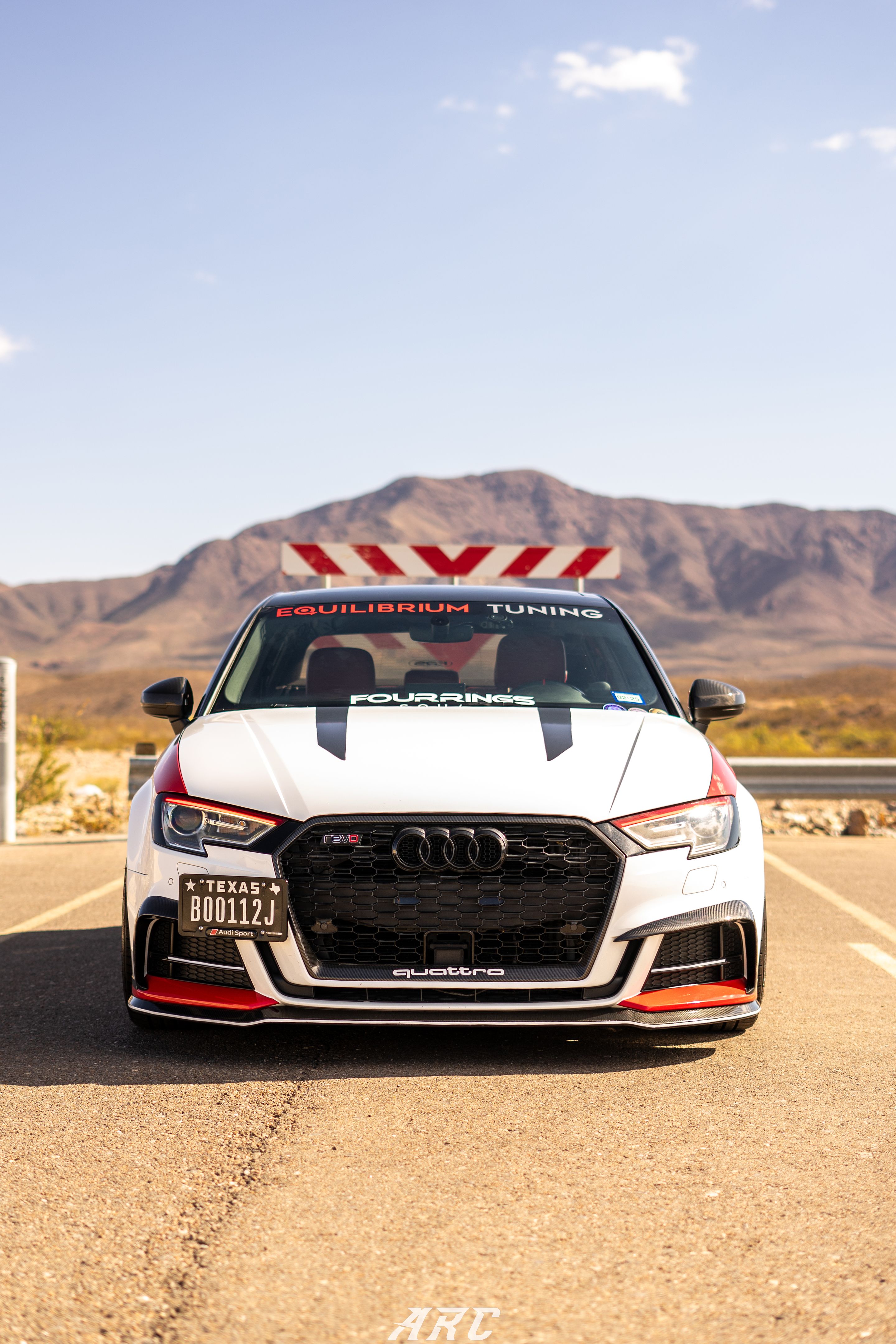 Race Livery Audi 8V A3 with 18" ML-10RT Apex wheels in Machined Lip Gloss Motorsport Gold