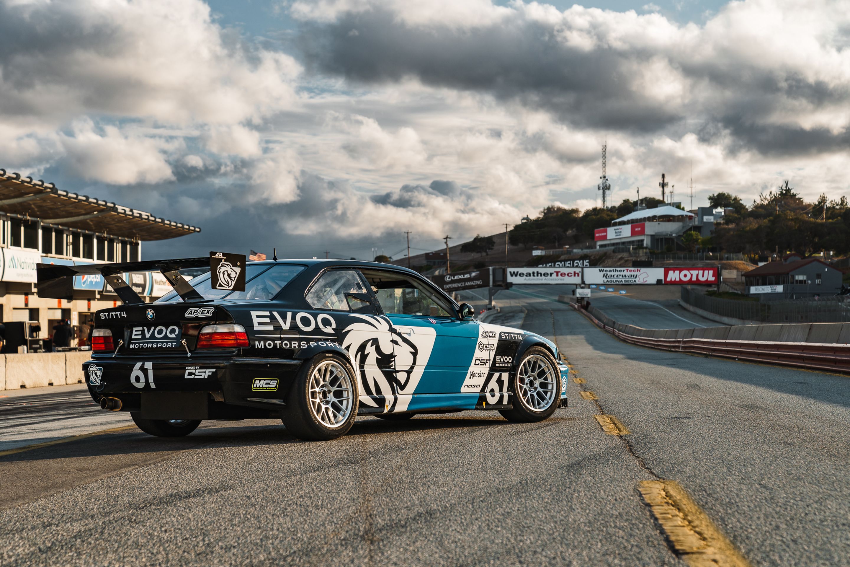 Multicolor BMW E36 3 Series with 17" ARC-8 Apex wheels in Hyper Silver