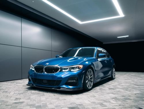 Blue BMW 3 Series - SM-10 in Race Silver