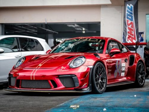 Red Porsche 911 - EC-7RS in Anthracite