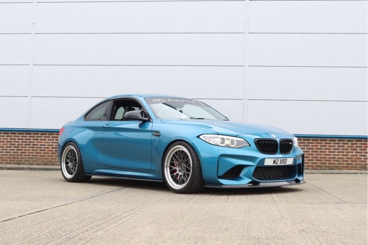 Blue BMW M2 - ML-10RT in Machined Lip Anthracite