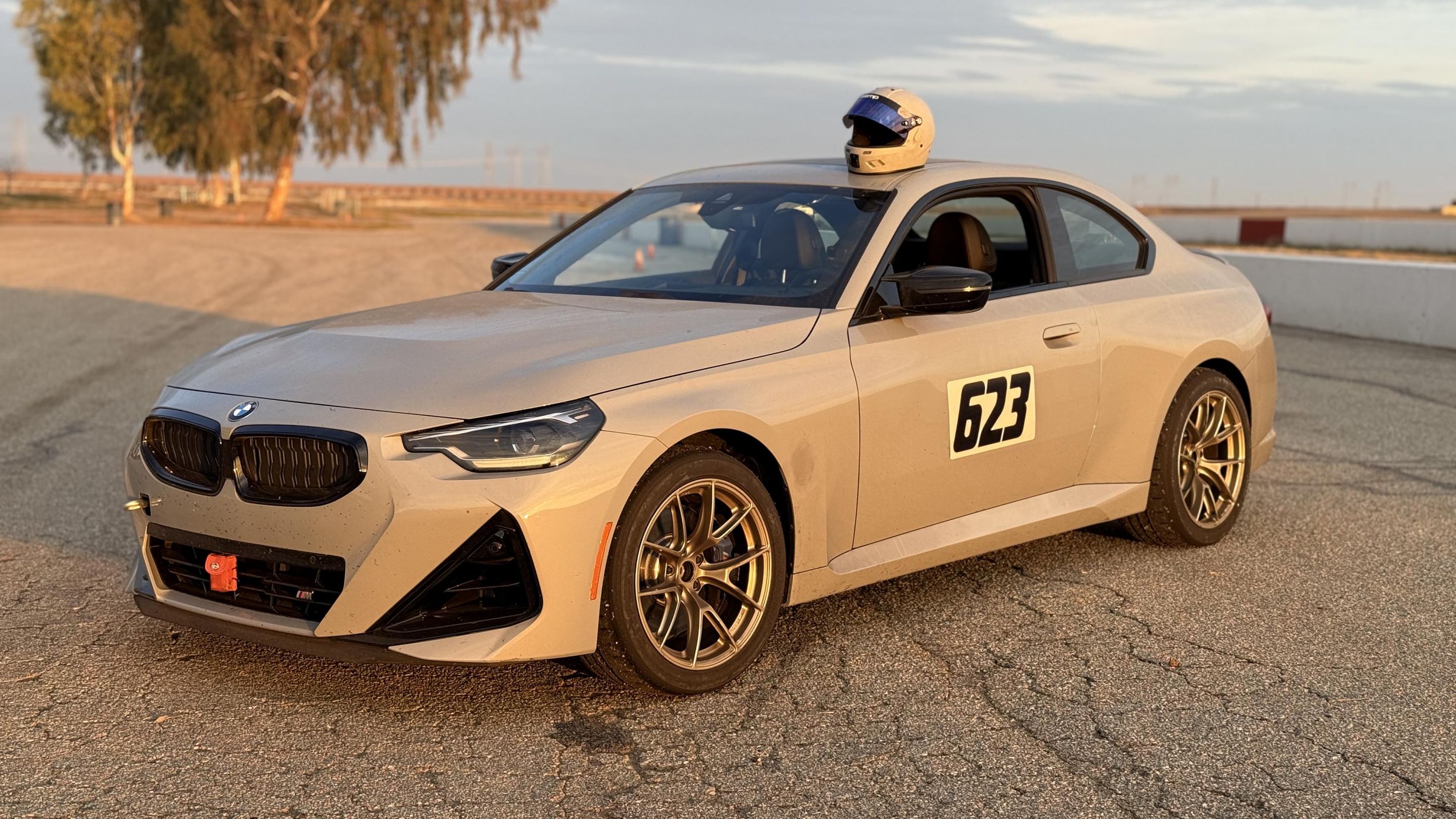 Grey BMW G42 2 Series with 18" VS-5RS Apex wheels in Anthracite