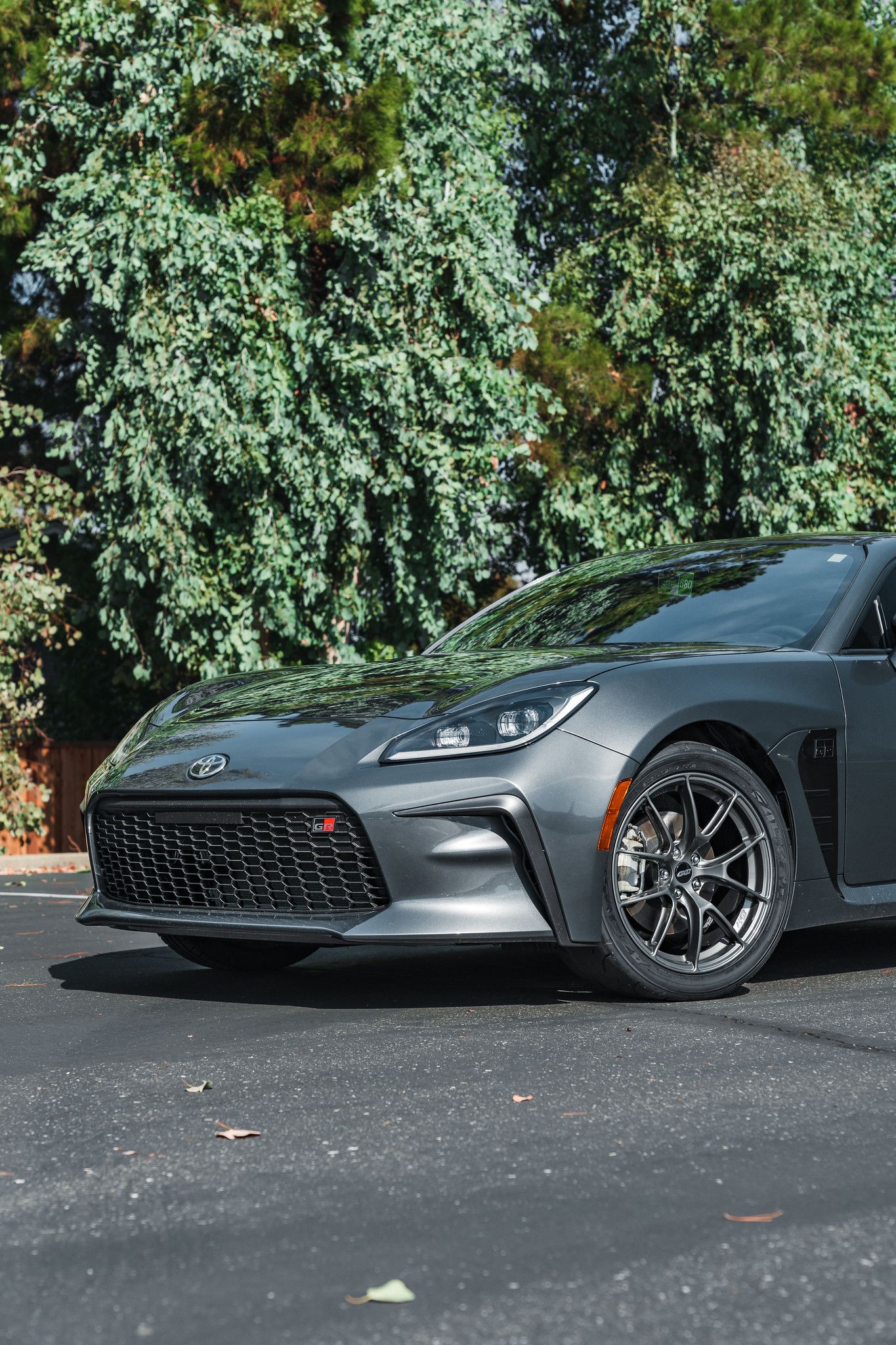 Grey Toyota GR86 with 17" VS-5RS Apex wheels in Anthracite