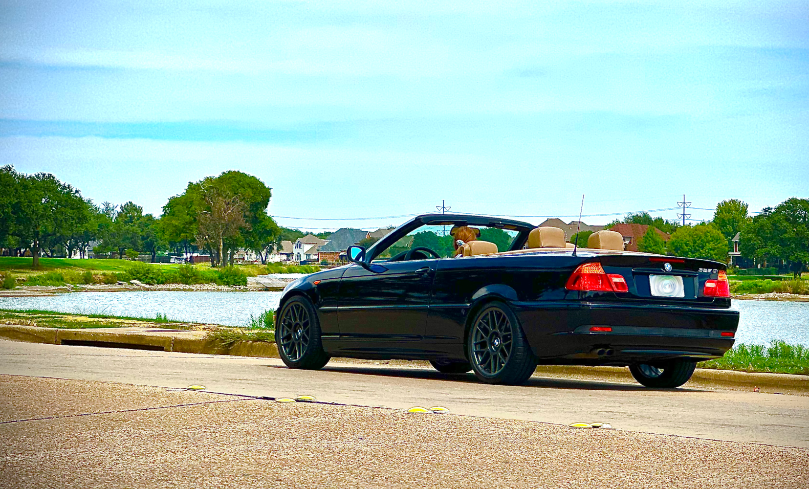 Black BMW E46 3 Series with 18" ARC-8 Apex wheels in Anthracite