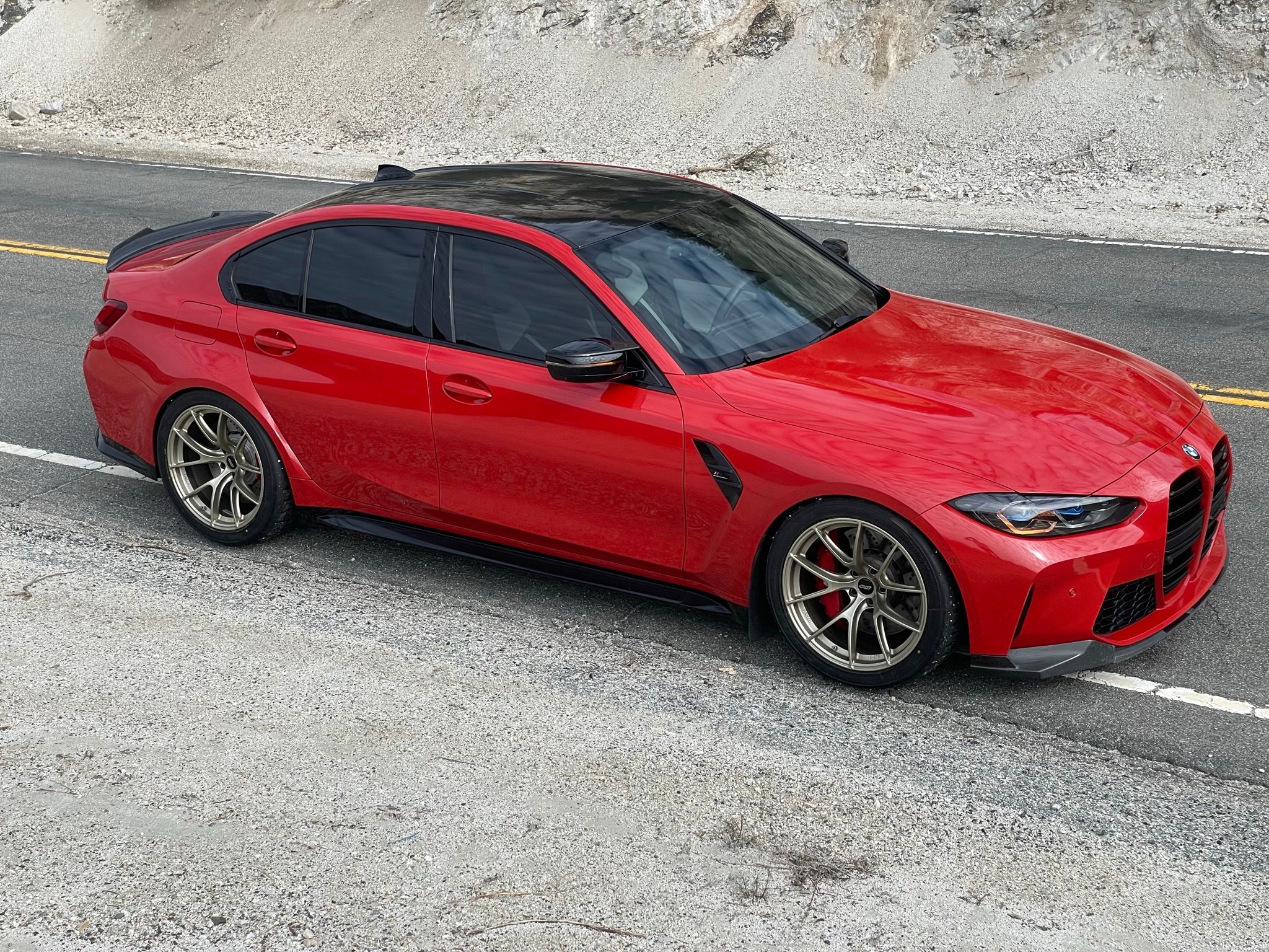 BMW G80 M3 with 19" VS-5RS Wheels in Motorsport Gold