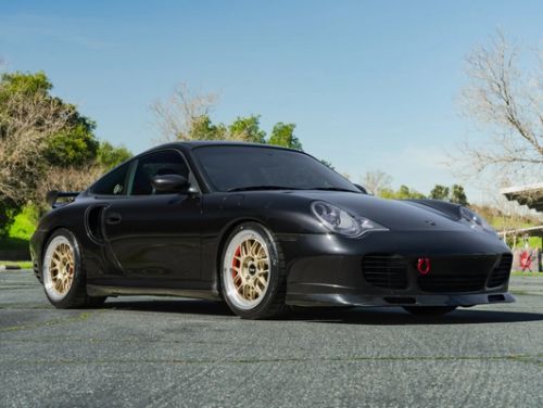 Black Porsche 911 - ML-7RT in Machined Lip Gloss Motorsport Gold