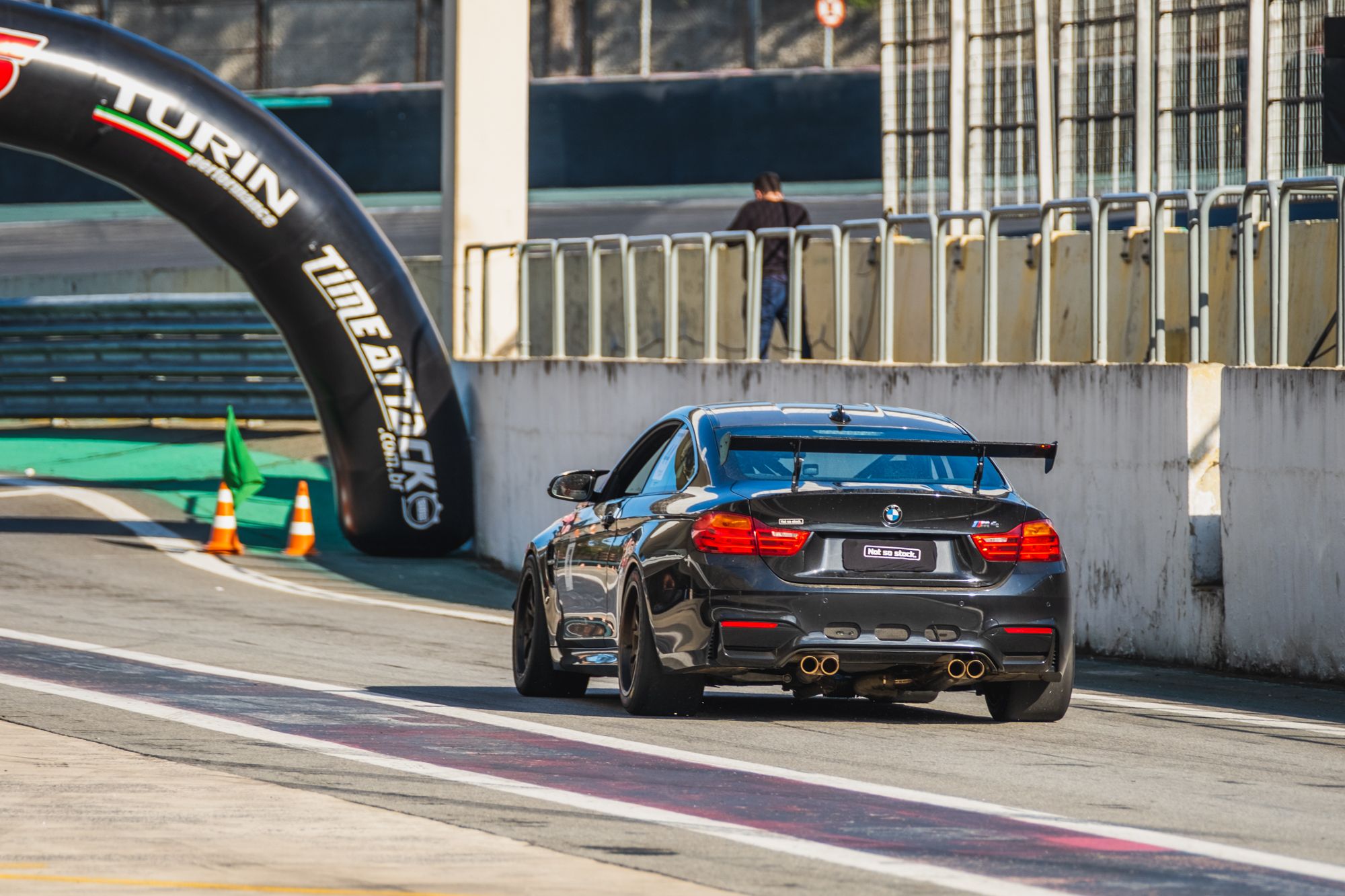Black BMW F82 Coupe M4 with 18" FL-5 Apex wheels in Custom Finish