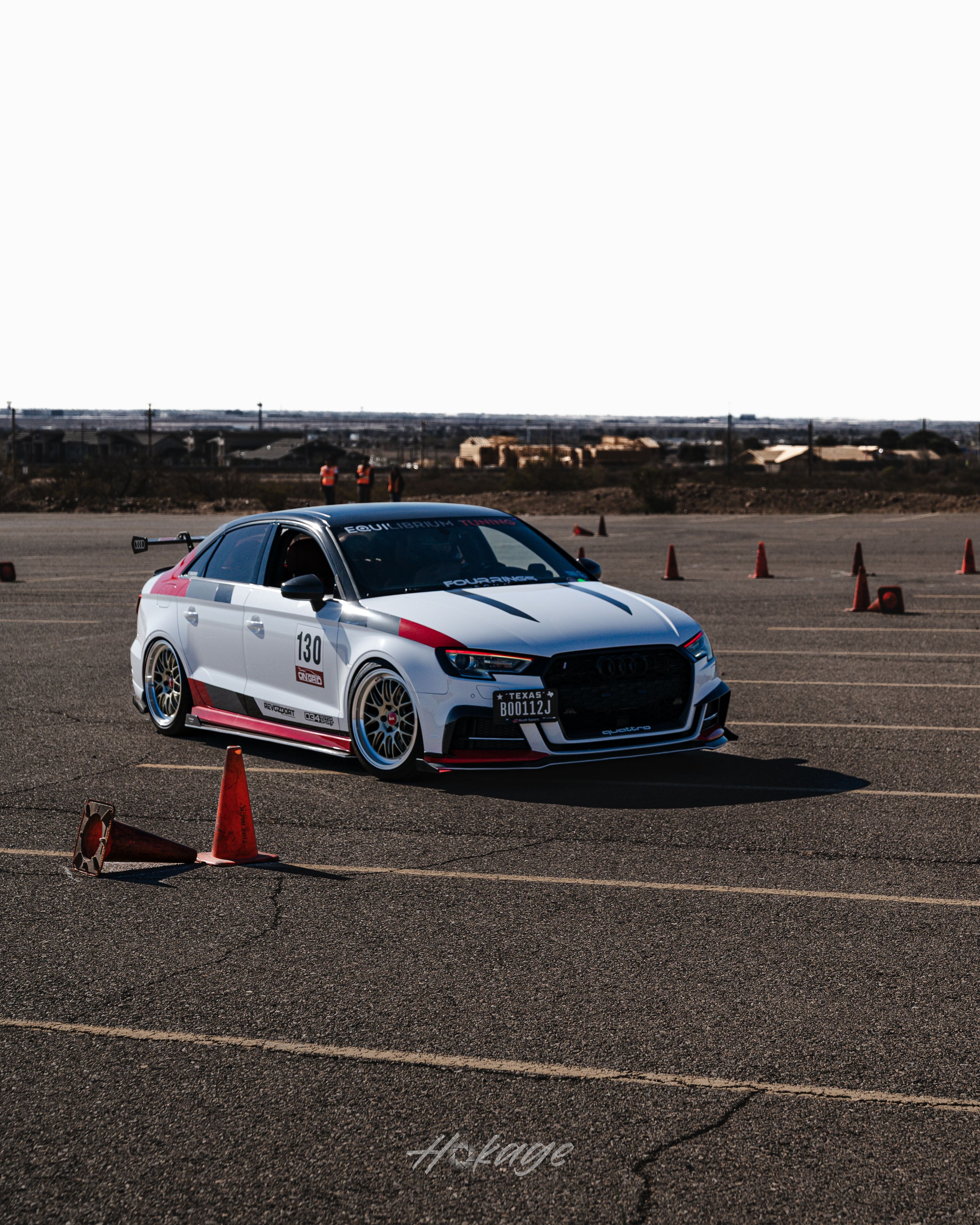 Race Livery Audi 8V A3 with 18" ML-10RT Apex wheels in Machined Lip Gloss Motorsport Gold