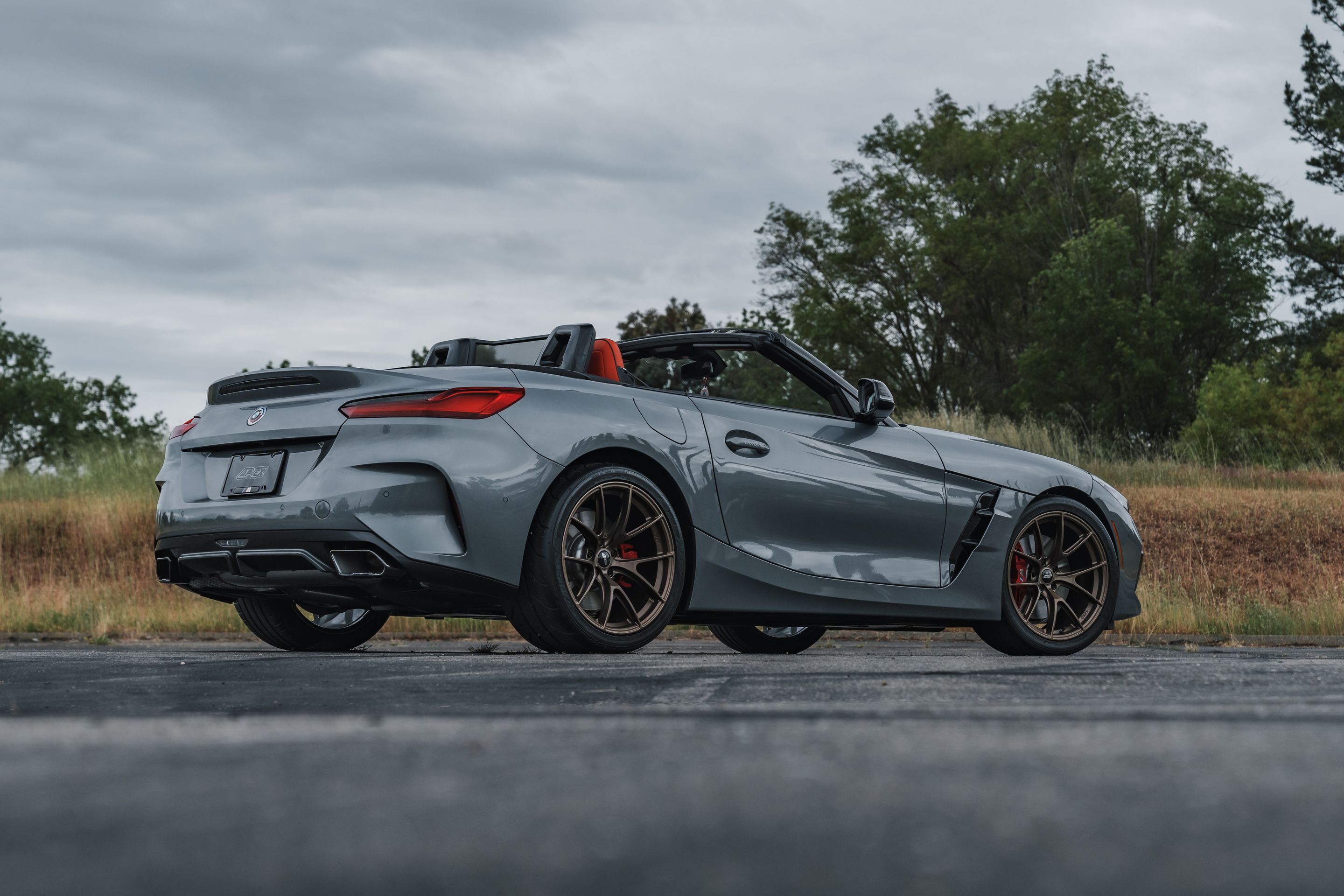 Grey BMW G29 Z4 with 19" VS-5RS Apex wheels in Satin Bronze