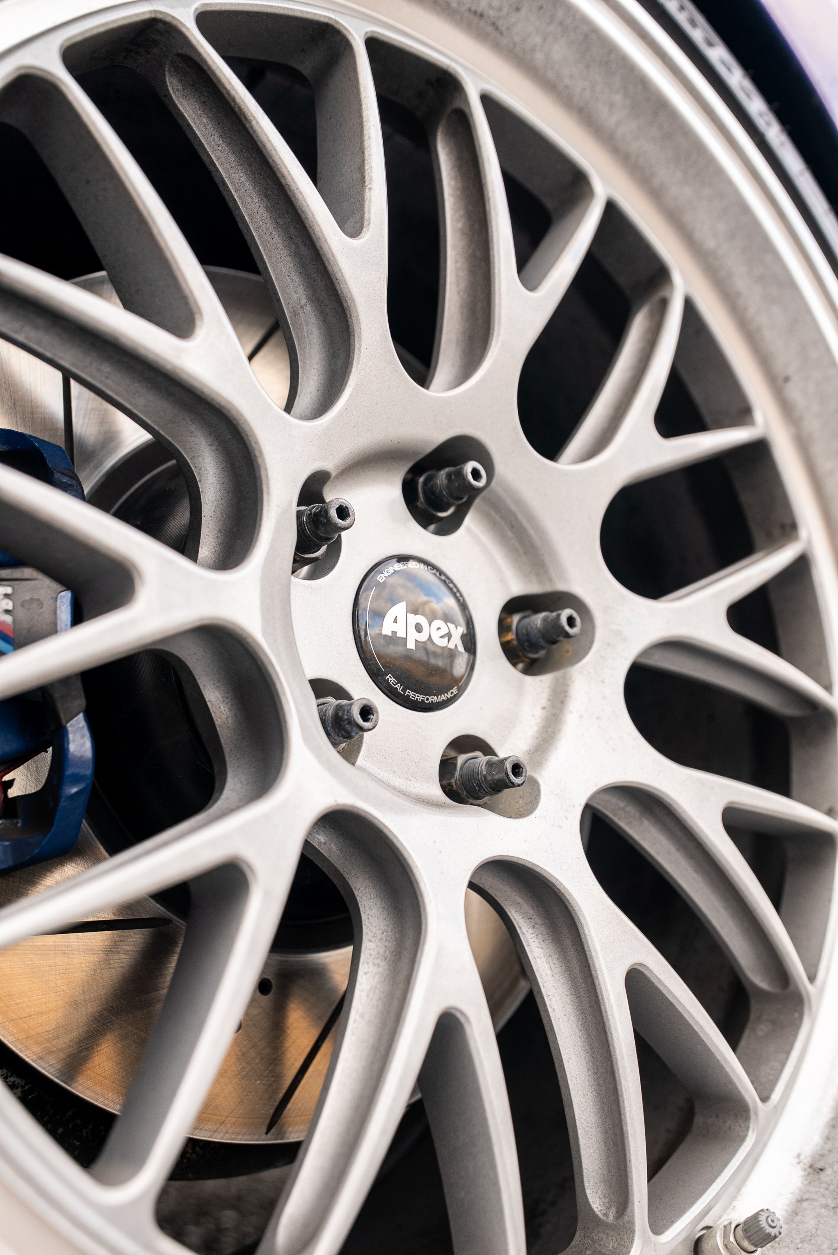 Purple BMW G20 Sedan 3 Series with 19" ML-10RT Apex wheels in Machined Lip Race Silver