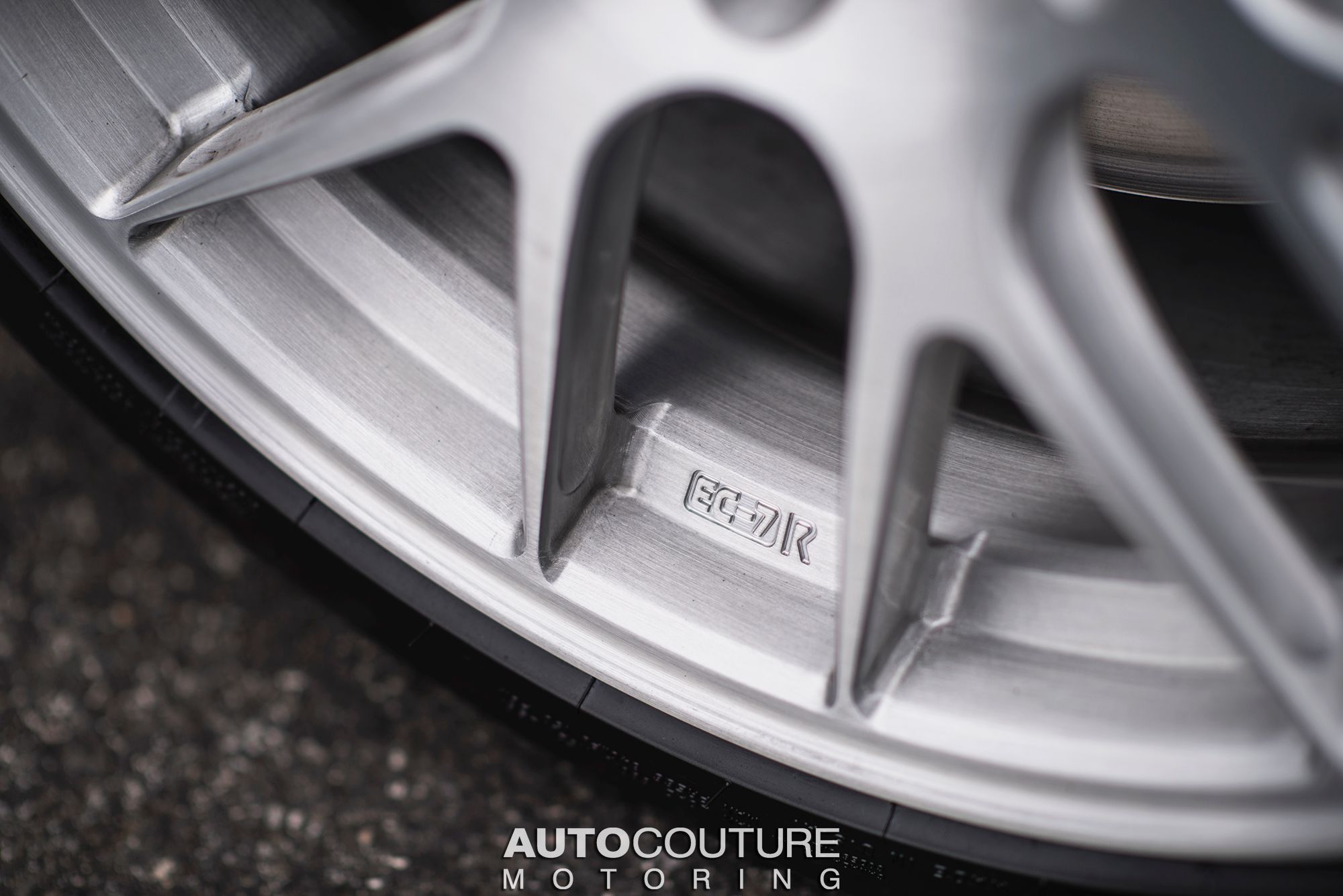 Black BMW F22 Coupe 2 Series with 18" EC-7R Apex wheels in Brushed Clear