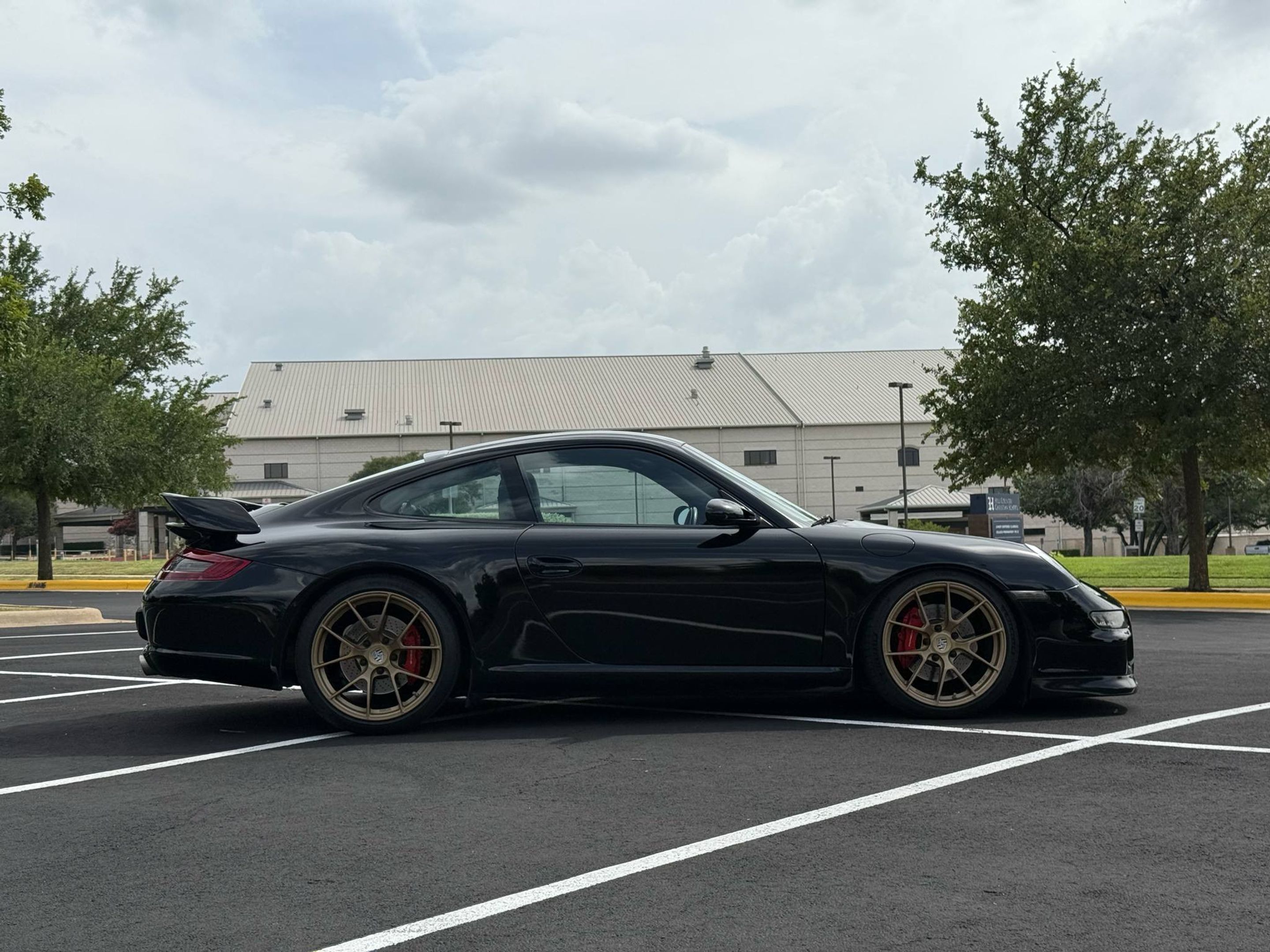 Black Porsche 911 997 Carrera S with 19" VS-5RS Apex wheels in Custom Finish