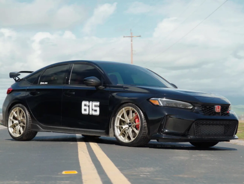 Black Honda Civic Type-R - VS-5RS in Motorsport Gold