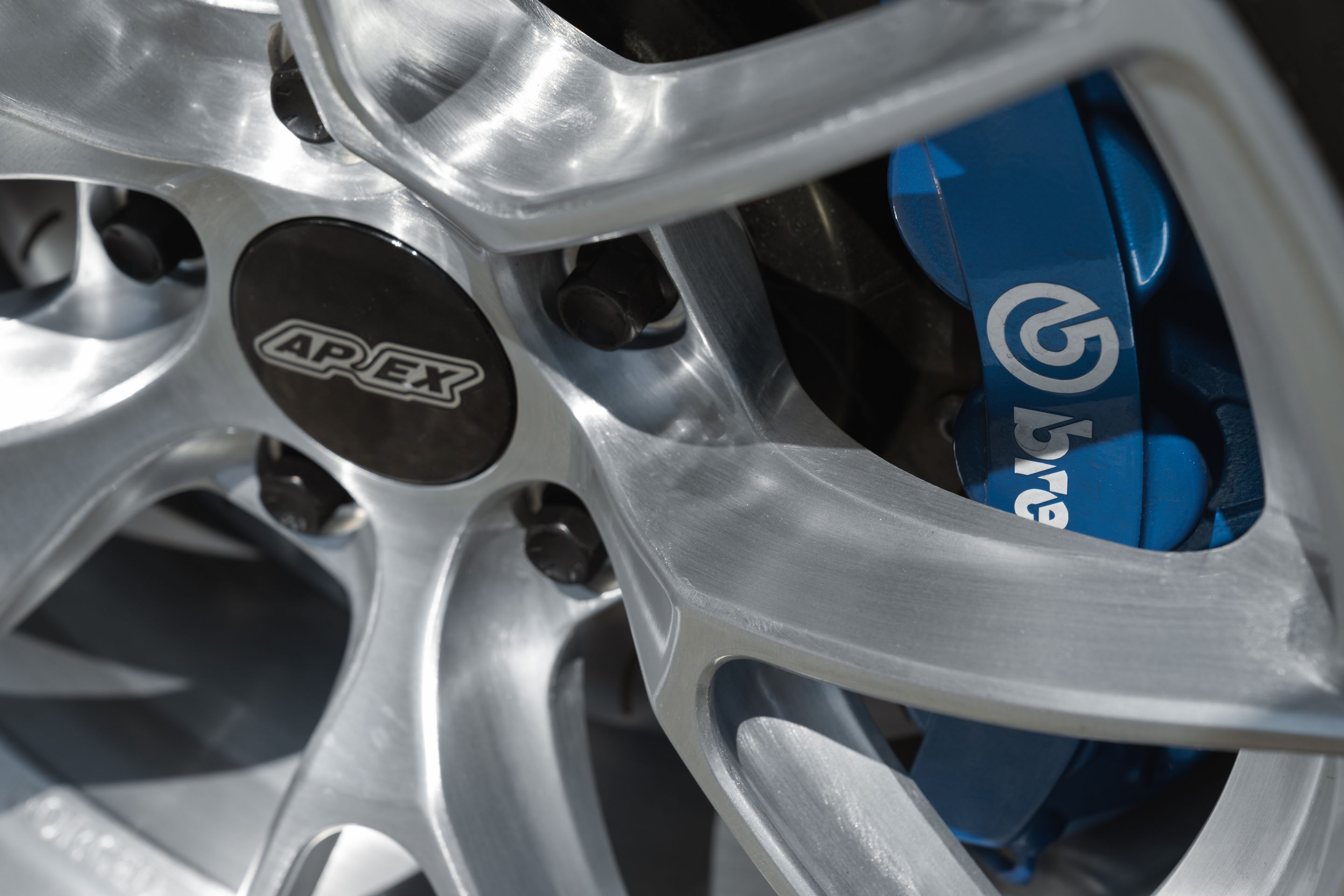 Grey BMW E90 LCI Sedan 3 Series with 17" VS-5RS Apex wheels in Brushed Clear