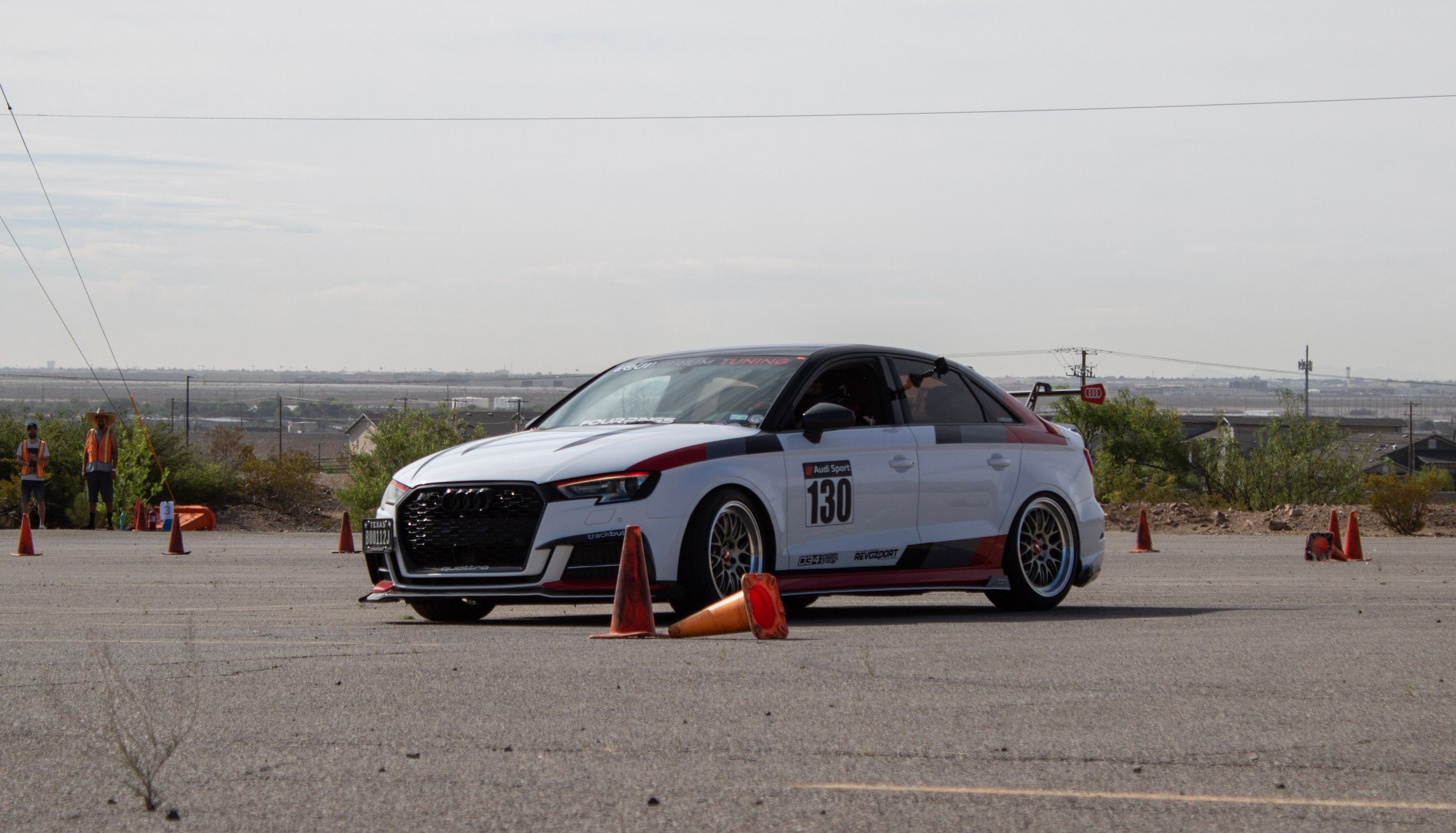 Race Livery Audi 8V A3 with 18" ML-10RT Apex wheels in Machined Lip Gloss Motorsport Gold