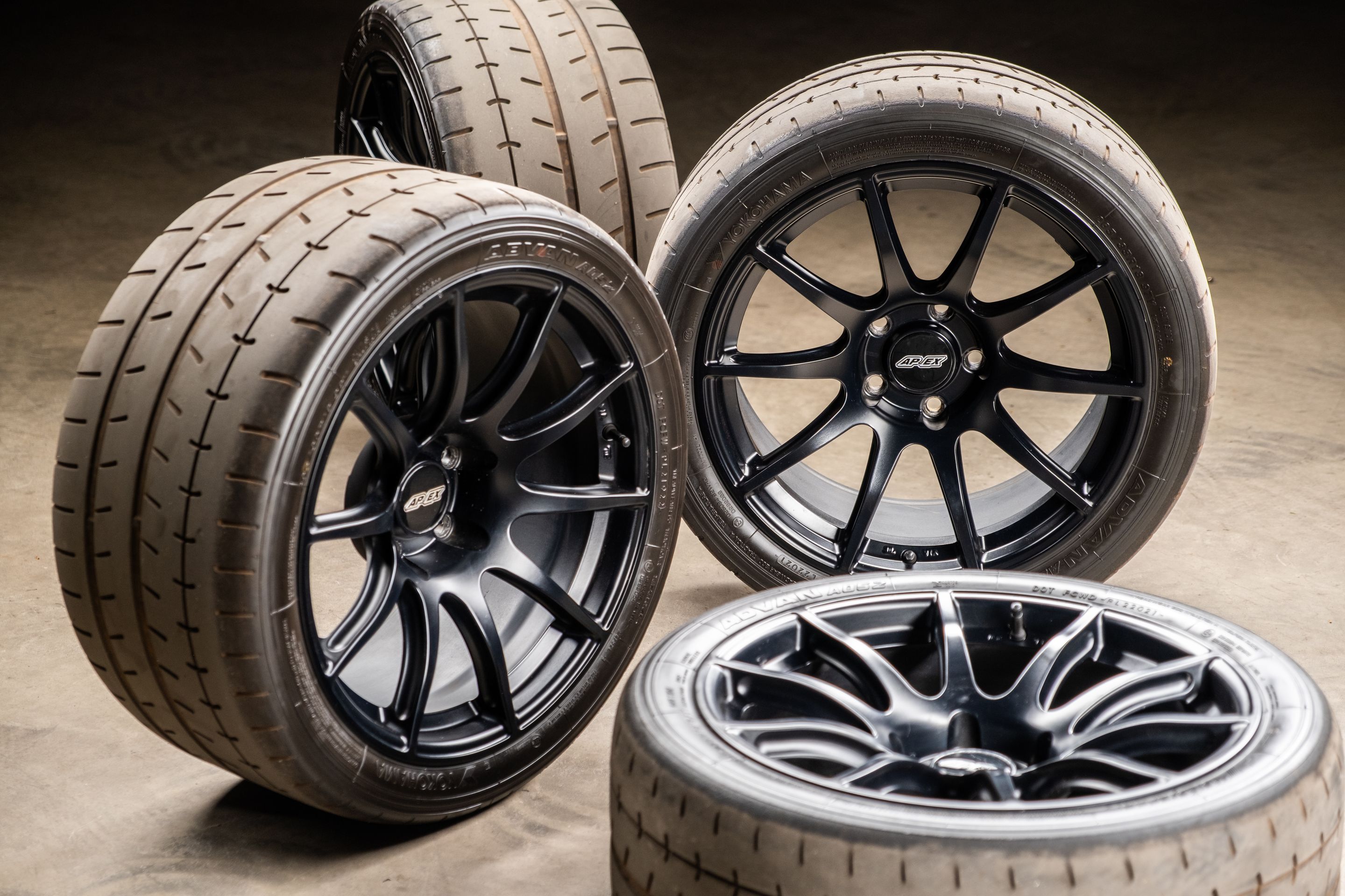 Black BMW E92 Coupe M3 with 18" SM-10 Apex wheels in Satin Black