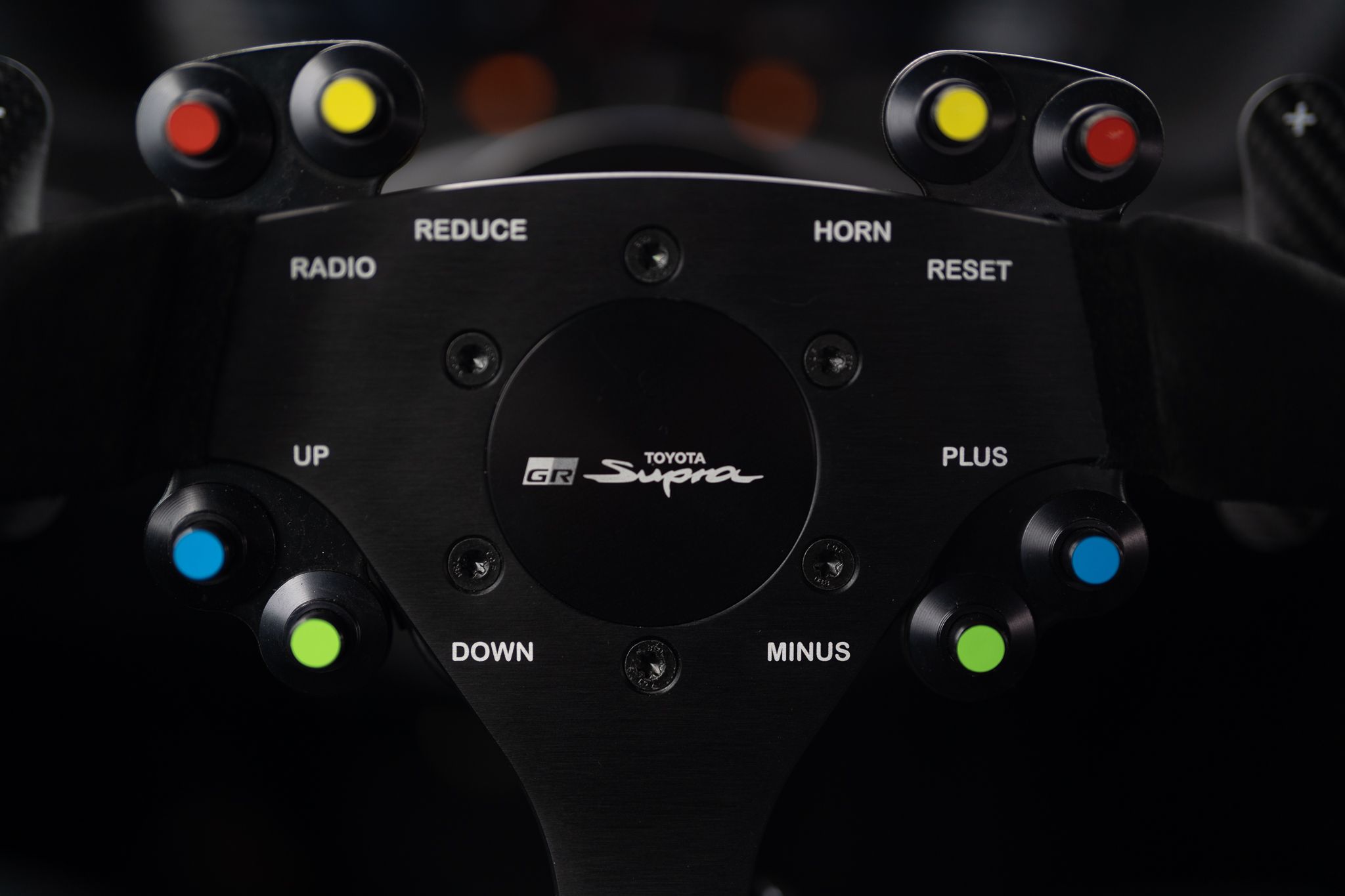 Purple Toyota GR Supra with 18" EC-7RS Apex wheels in Anthracite