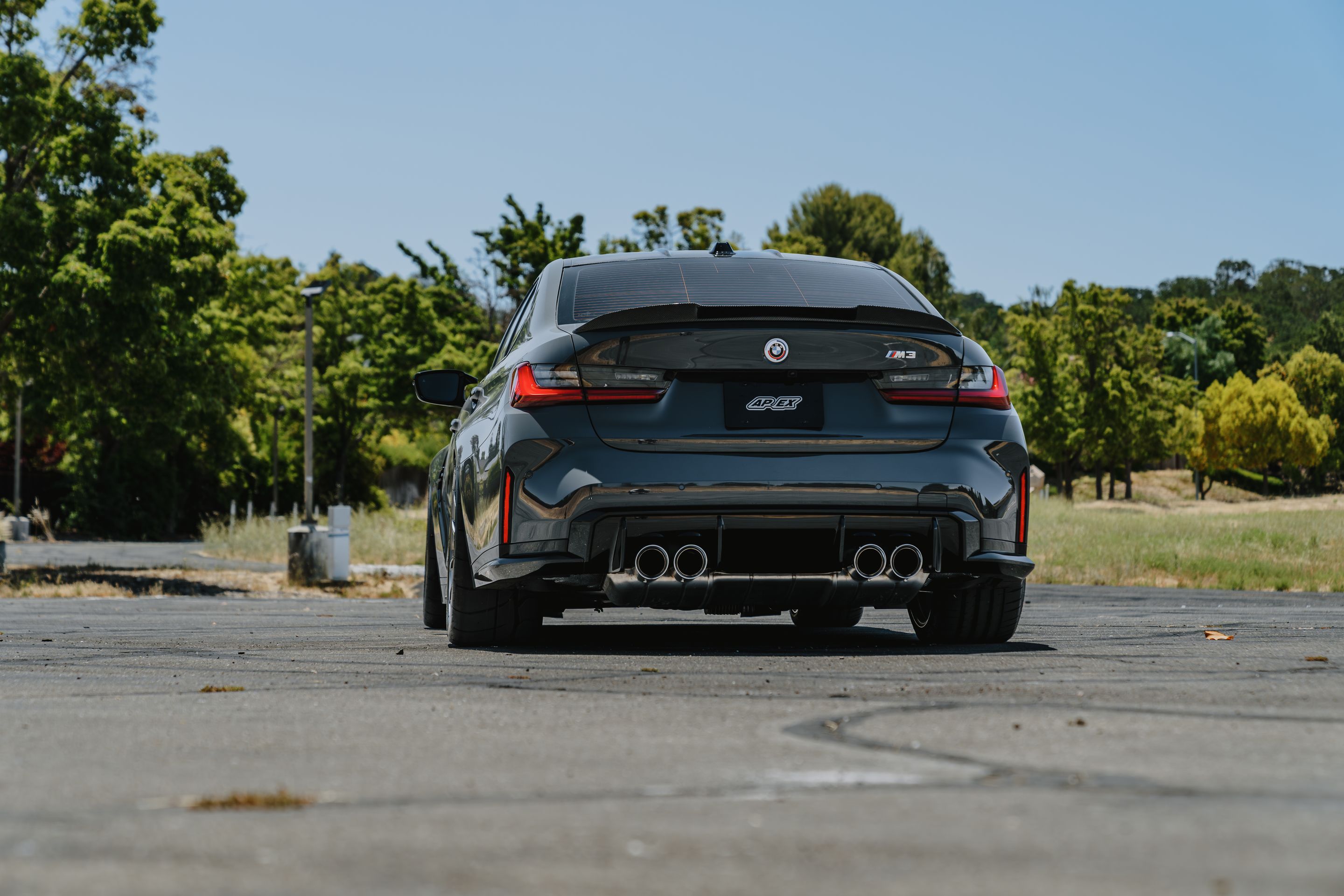 Grey BMW G80 M3 with 18" VS-5RS Apex wheels in Anthracite