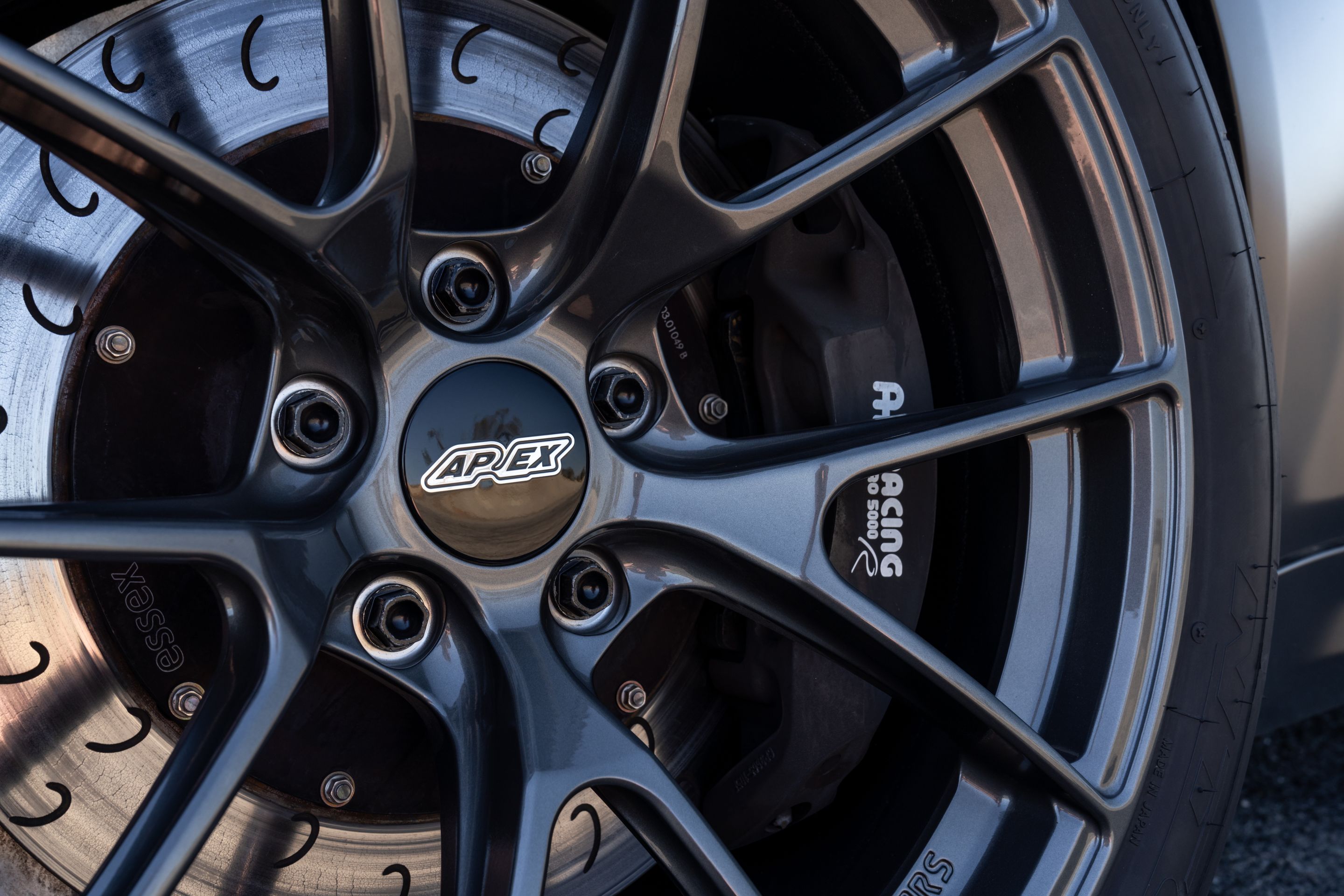 Black BMW F87 M2 with 18" VS-5RS Apex wheels in Anthracite