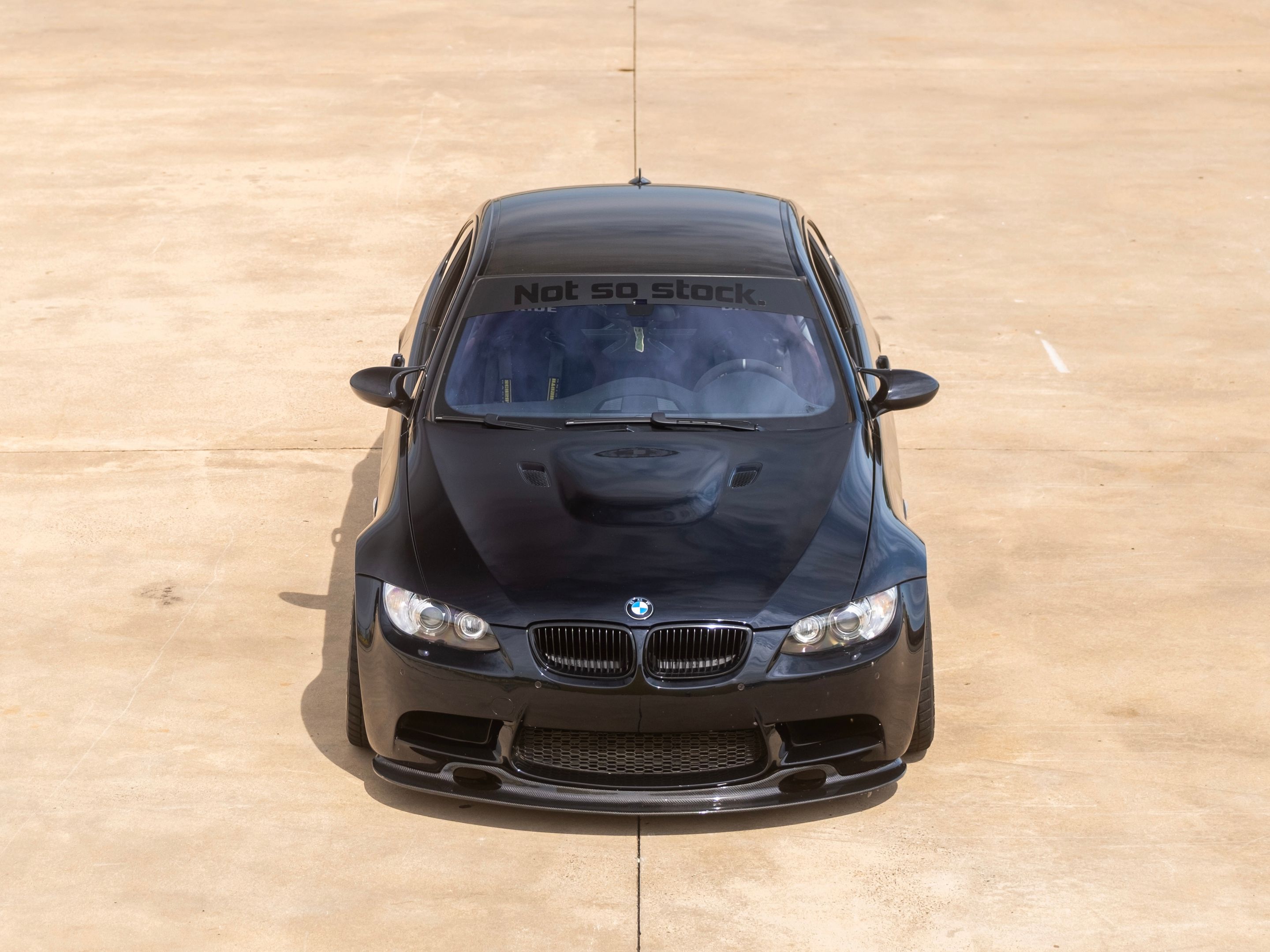 Black BMW E92 Coupe M3 with 18" SM-10RS Apex wheels in Satin Black