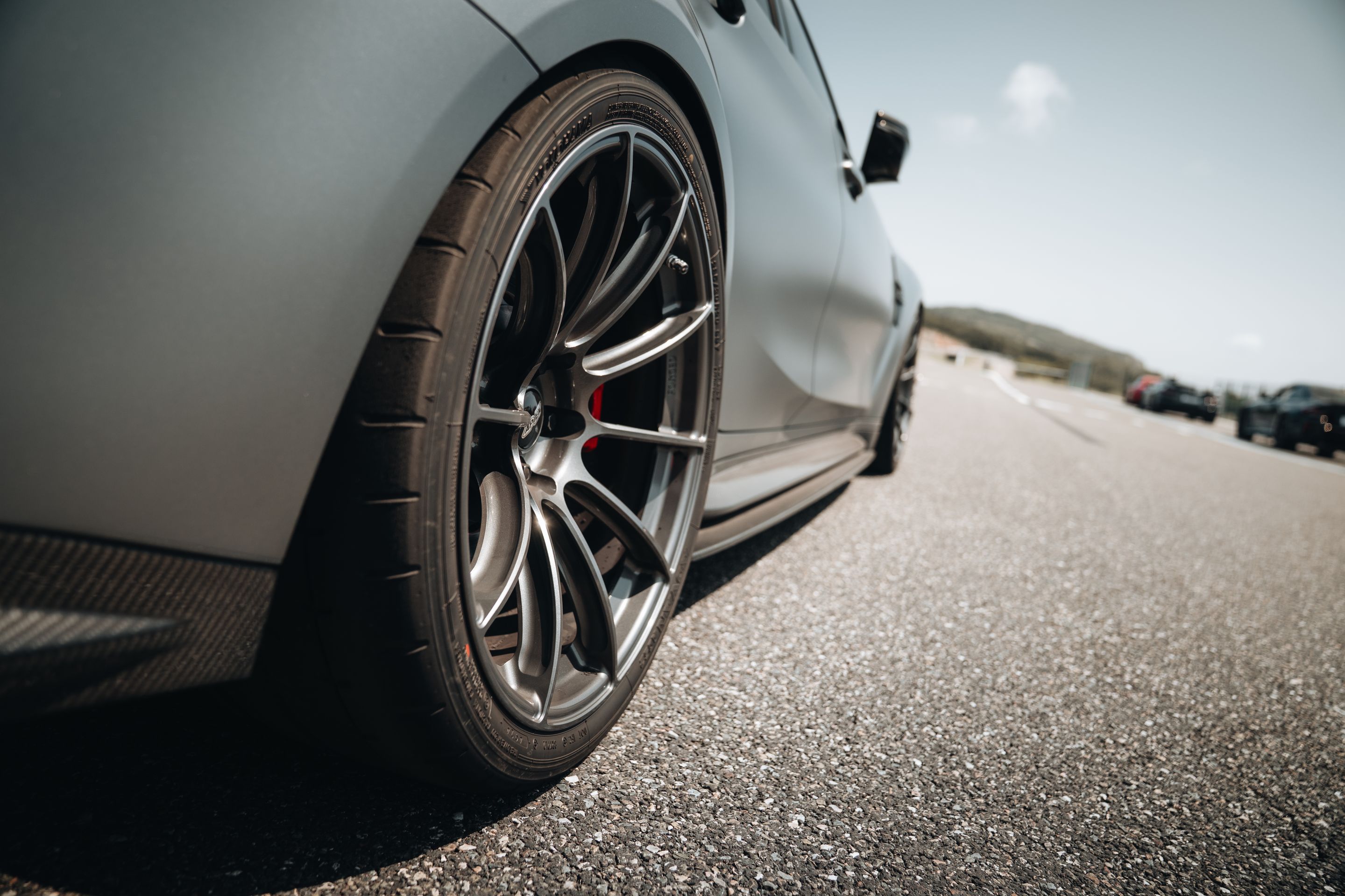 Grey BMW G80 M3 with 20" SM-10RS Apex wheels in Anthracite