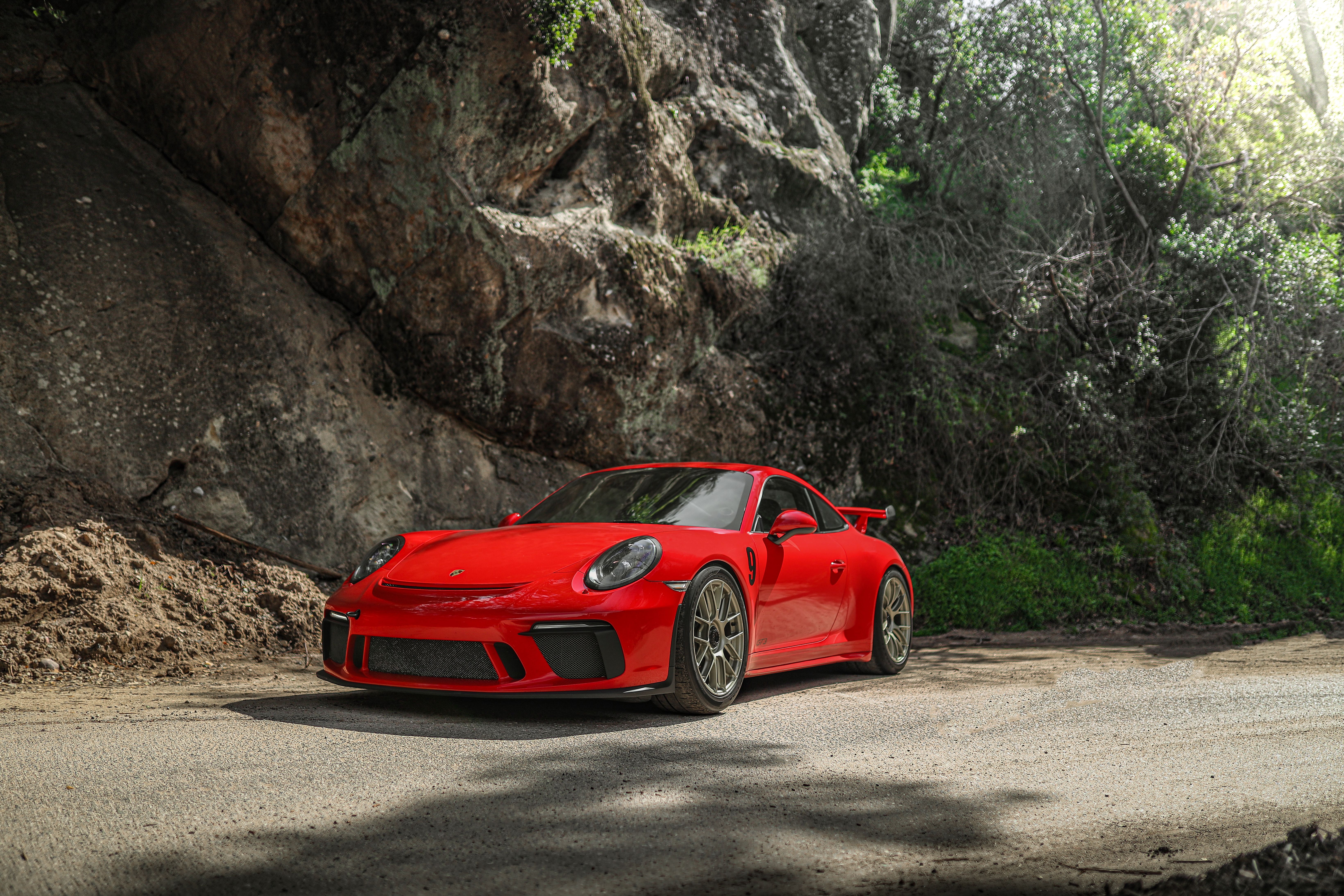 (4161)PORSCHE 19インチ ゴールド ホイールセット PIRELLI 19