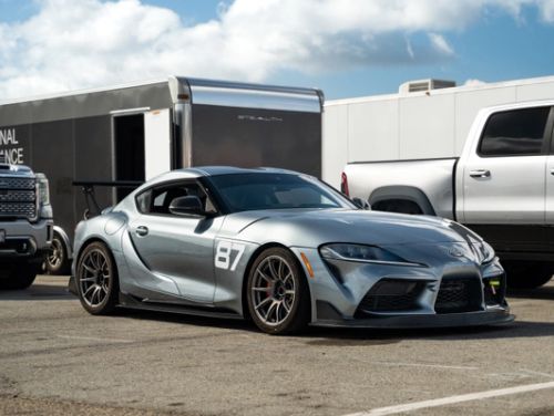 Silver Toyota Supra - SM-10 in Anthracite