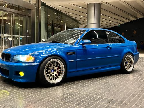 Blue BMW M3 - ML-10RT in Machined Lip Gloss Motorsport Gold
