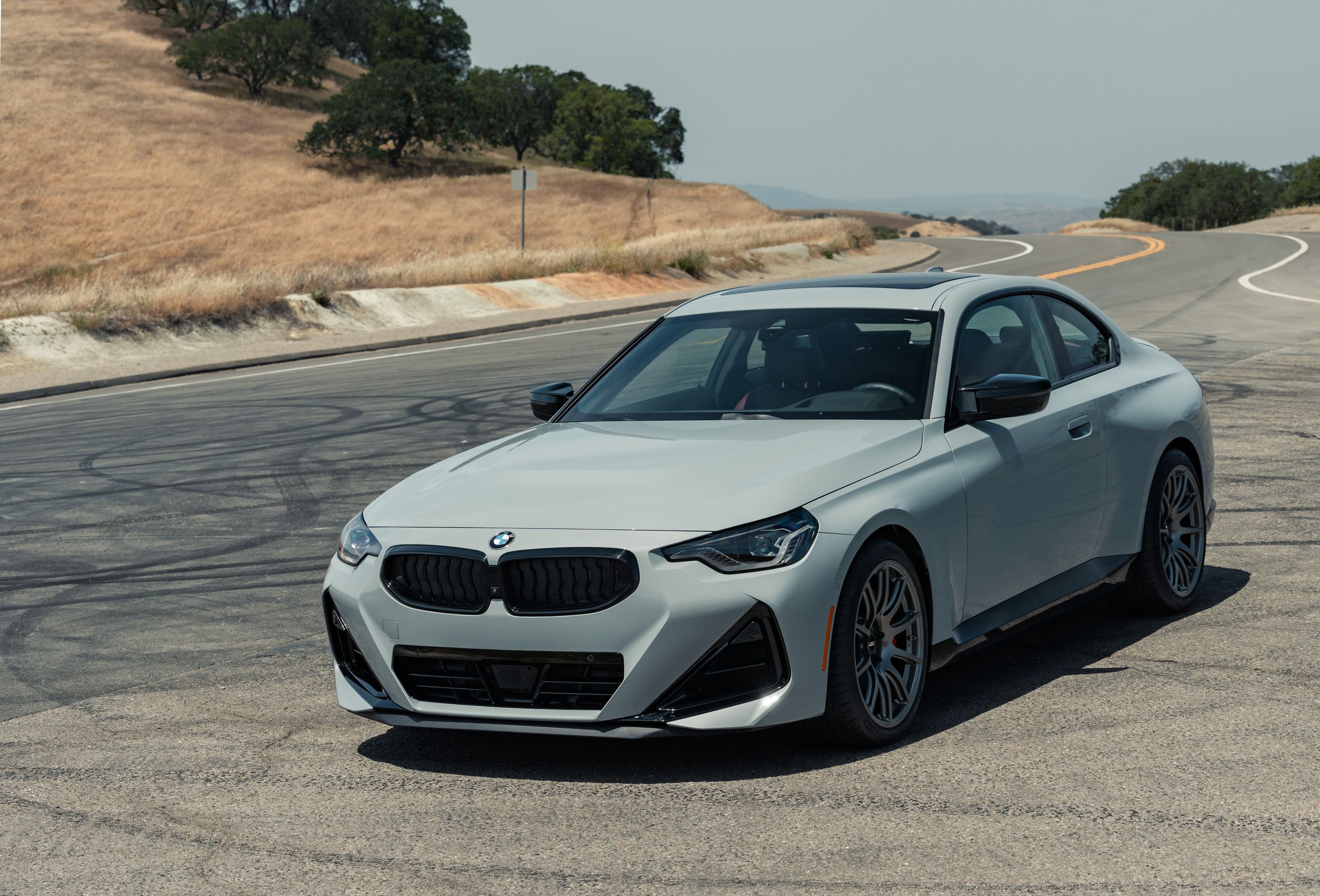 Grey BMW G42 2 Series with 19" SM-10 Apex wheels in Anthracite