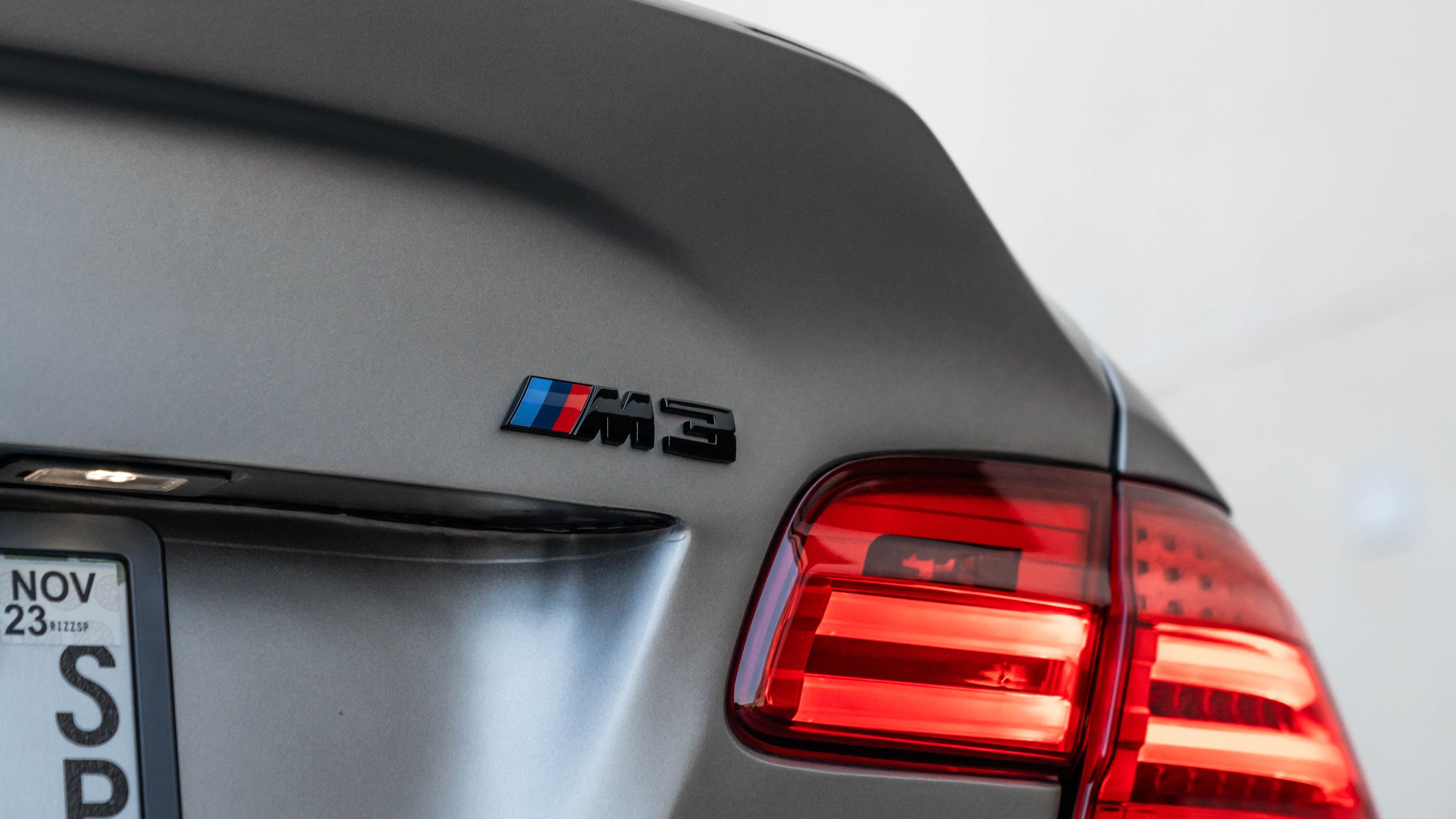 Grey BMW E92 Coupe M3 with 18" VS-5RS Apex wheels in Satin Black