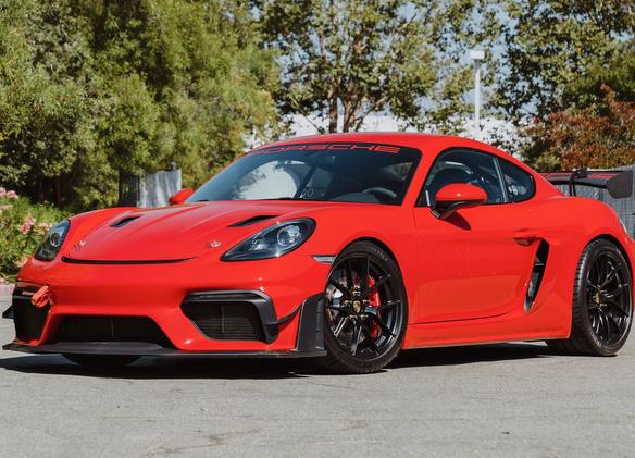 Porsche 718 Cayman GT4 with 19" VS-5RS in Satin Black