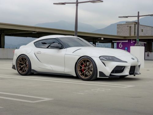 White Toyota Supra - VS-5RS in Satin Bronze