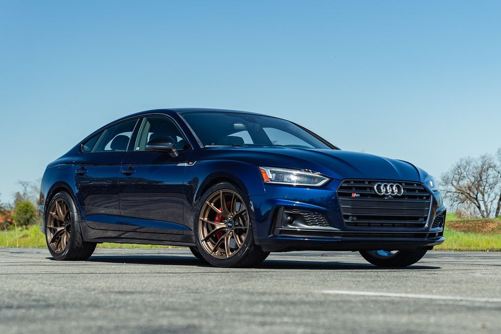 Blue Audi S5 - VS-5RS in Satin Bronze