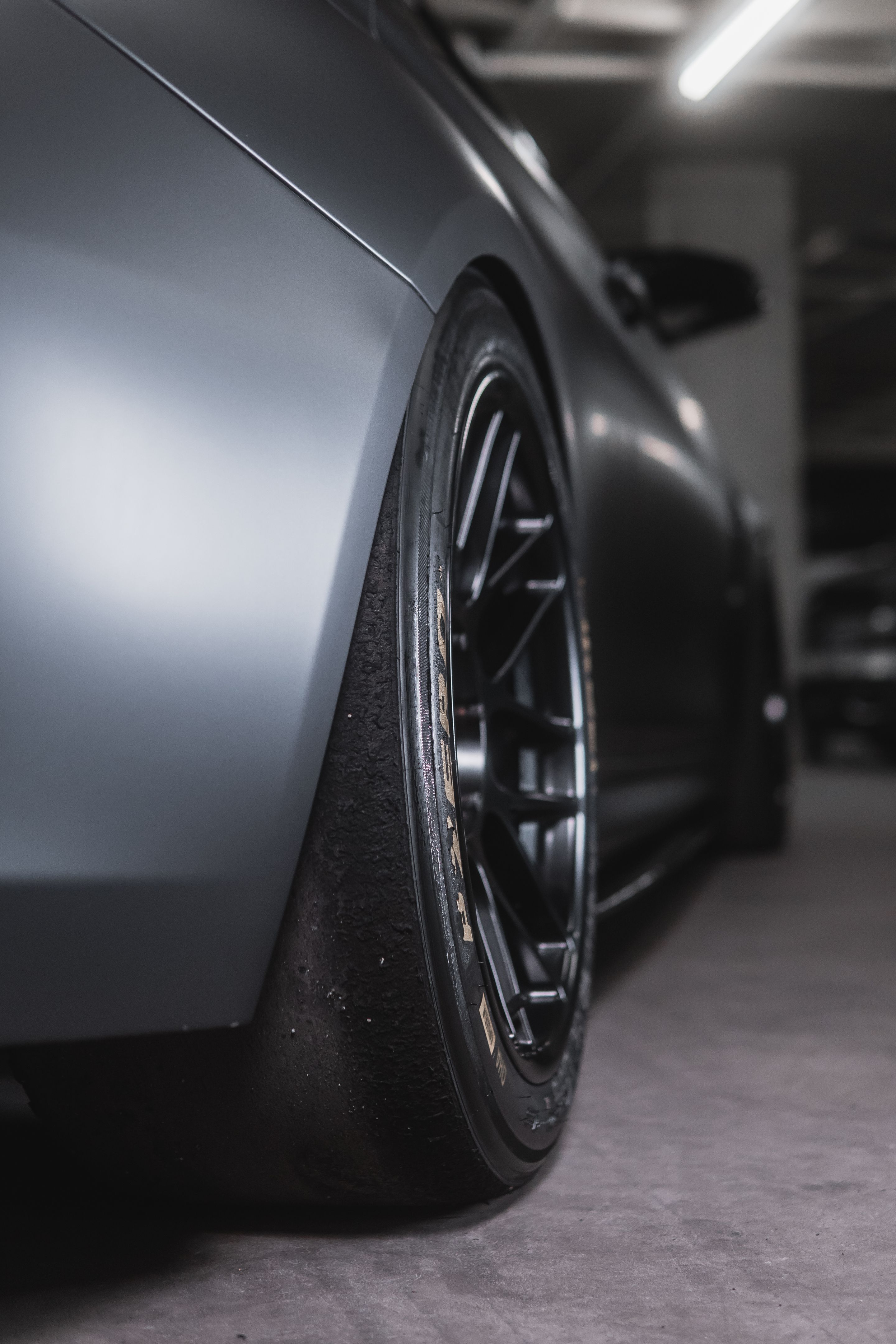 Black BMW F82 Coupe M4 with 18" ARC-8 Apex wheels in Satin Black