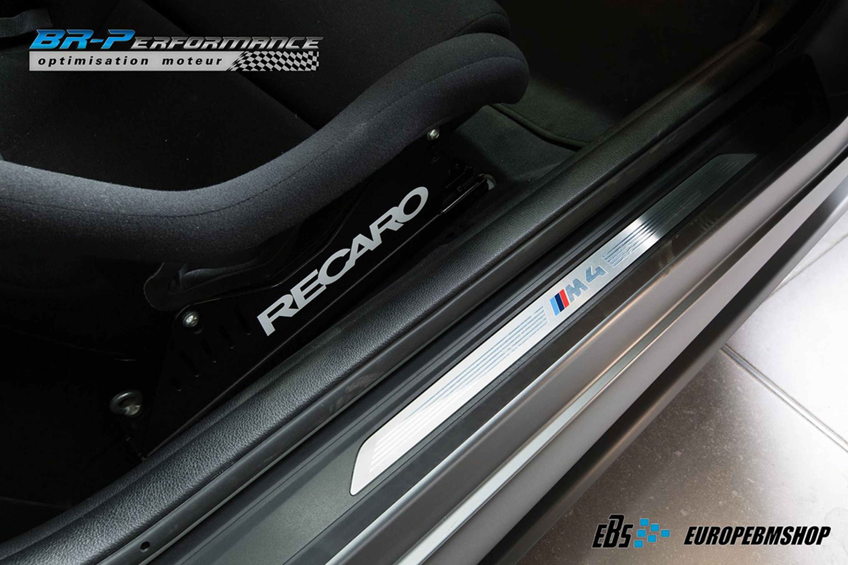 Grey BMW F82 Coupe M4 with 19" ARC-8 Apex wheels in Satin Black