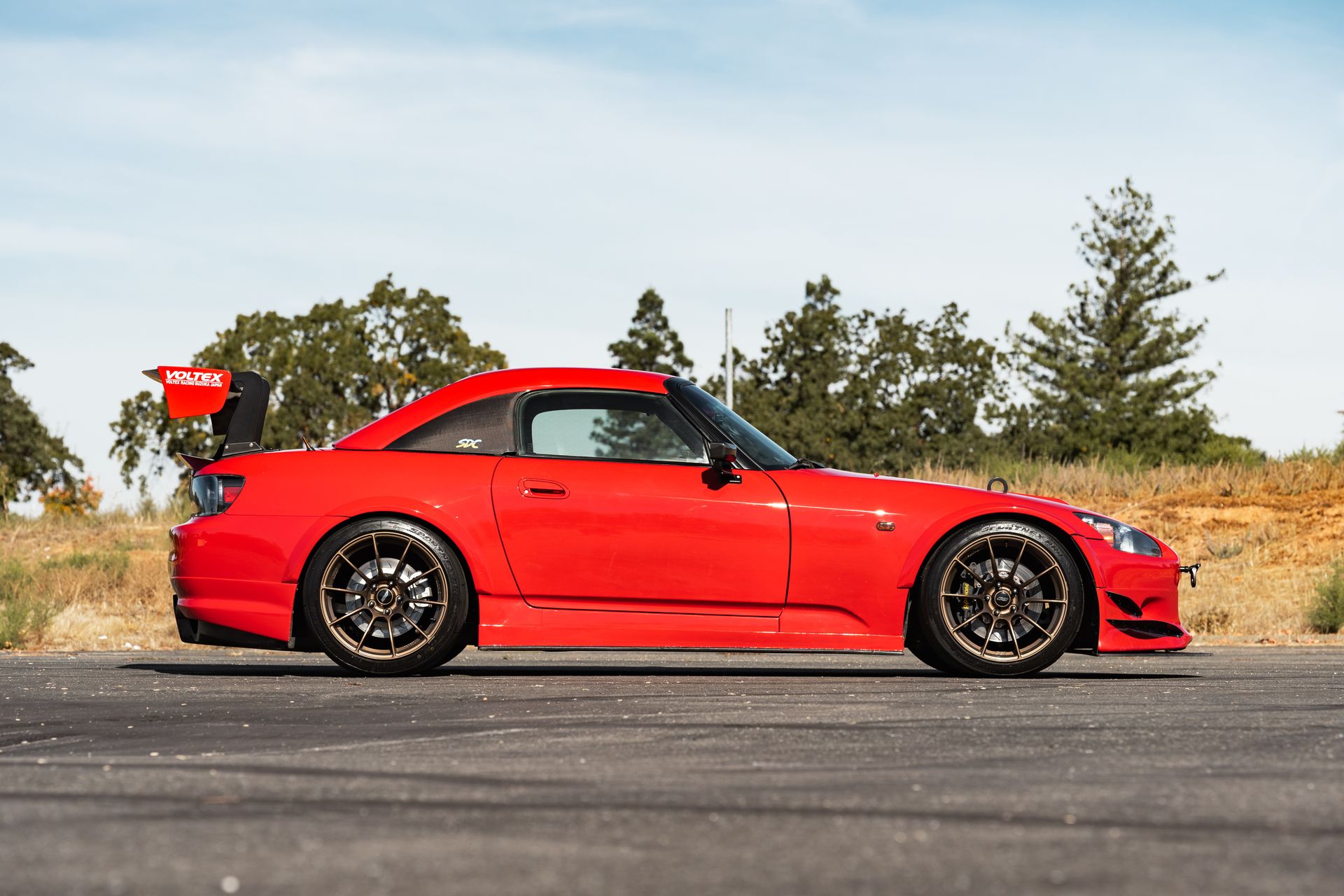 Red S2000 Racing Honda S2000 with 18