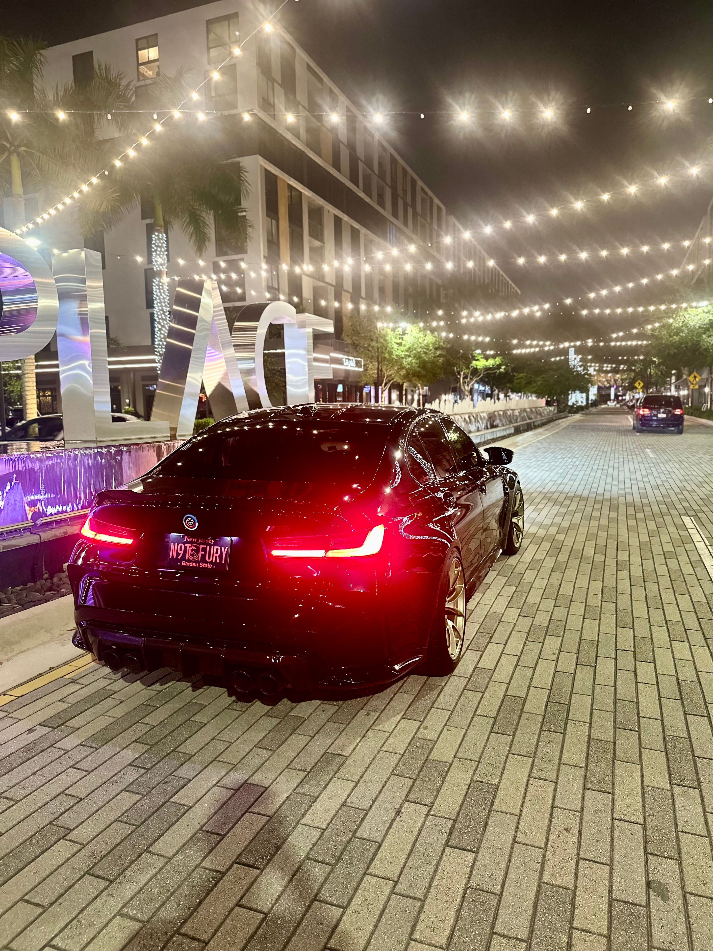 Black BMW G80 M3 with 19" VS-5RS Apex wheels in Motorsport Gold