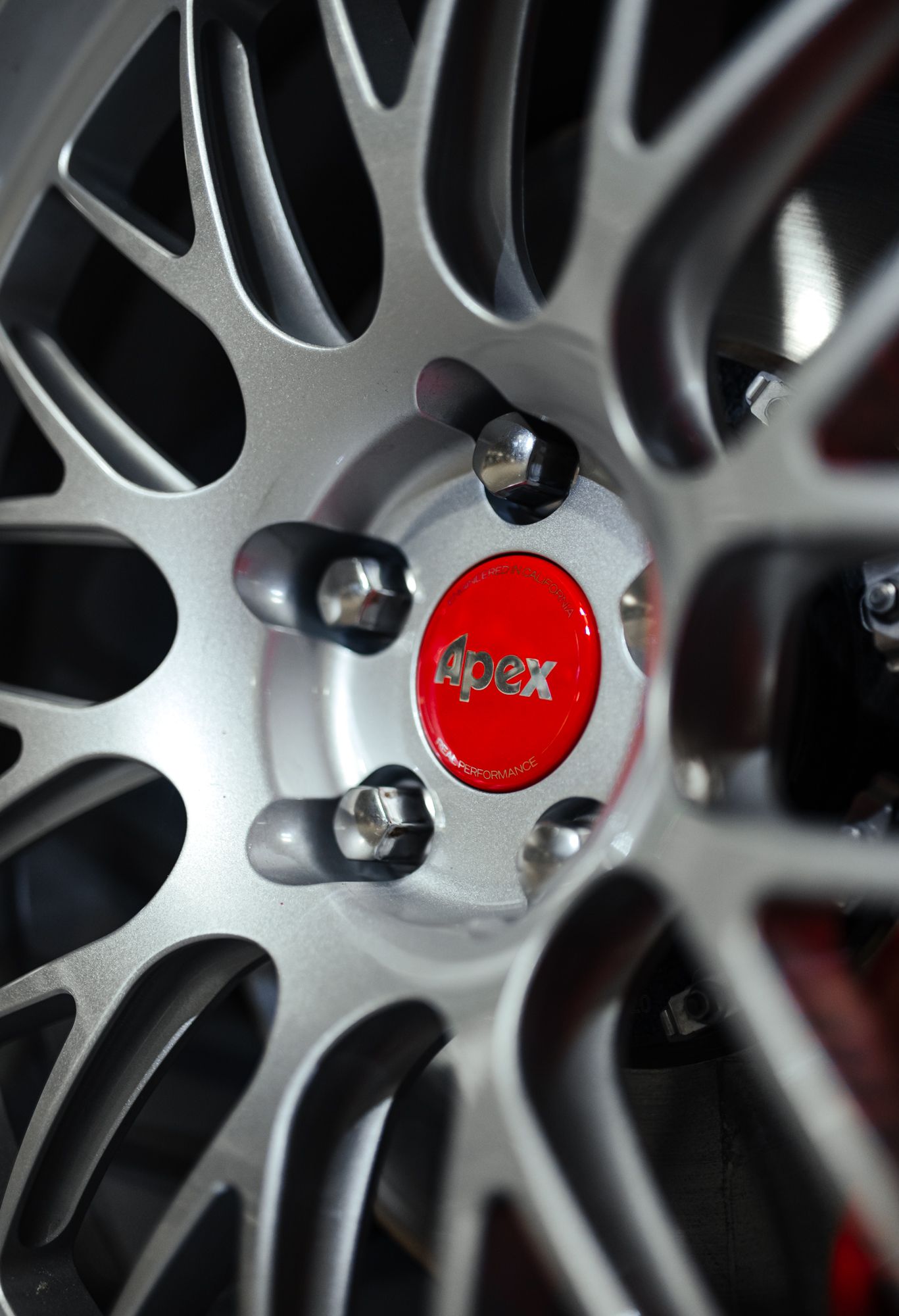 Blue Chevrolet 6th Gen Camaro ZL1 1LE with 19" ML-10RT Apex wheels in Machined Lip Race Silver