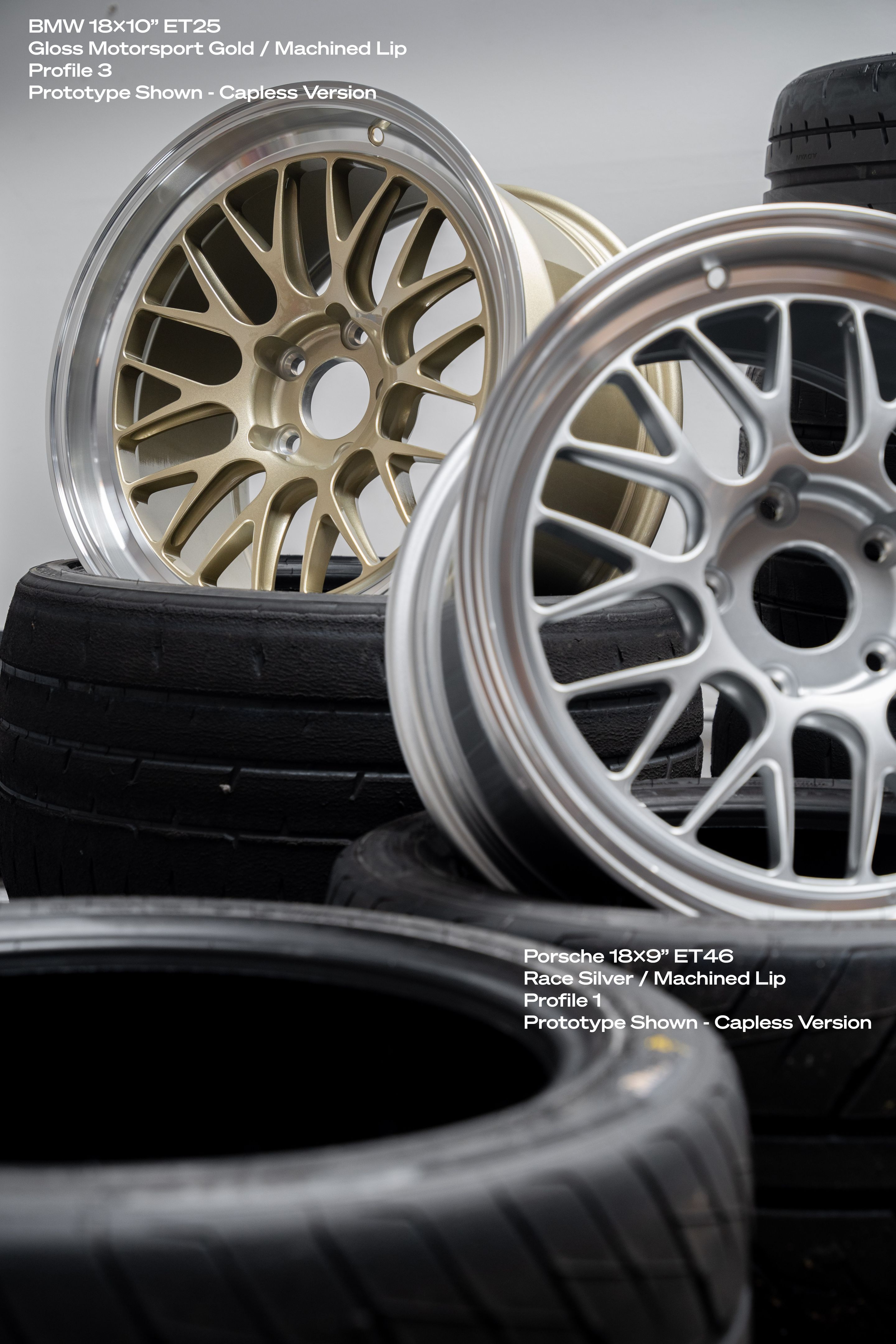 White BMW E92 Coupe M3 with 18" ML-10RT Apex wheels in Motorsport Gold