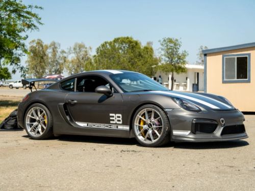 Grey Porsche Cayman - VS-5RS in Brushed Clear