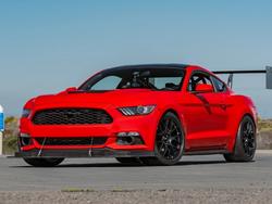 Red Ford Mustang - EC-7 in Satin Black