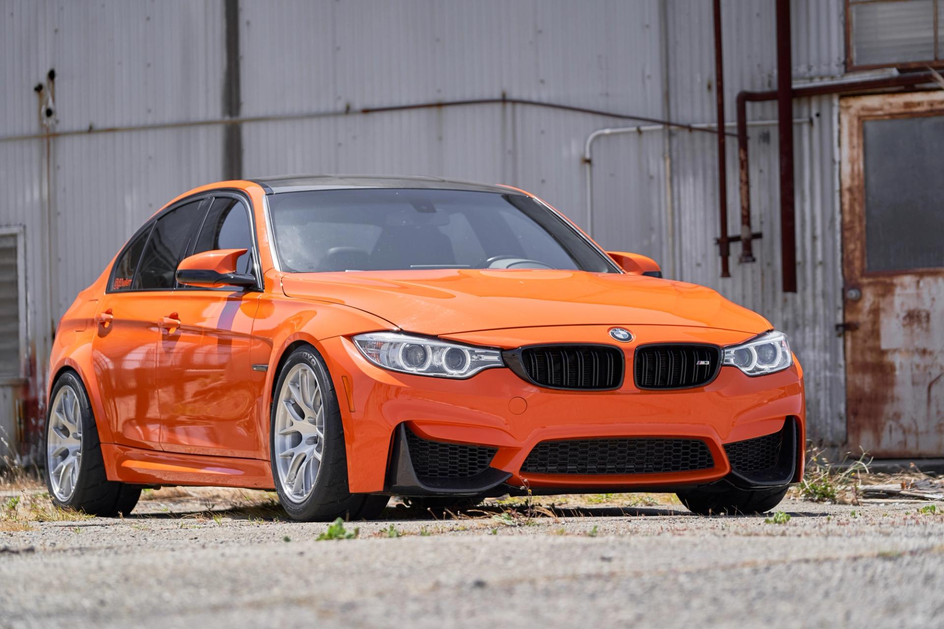 BMW F80 M3 with 18" EC-7R in Brushed Clear