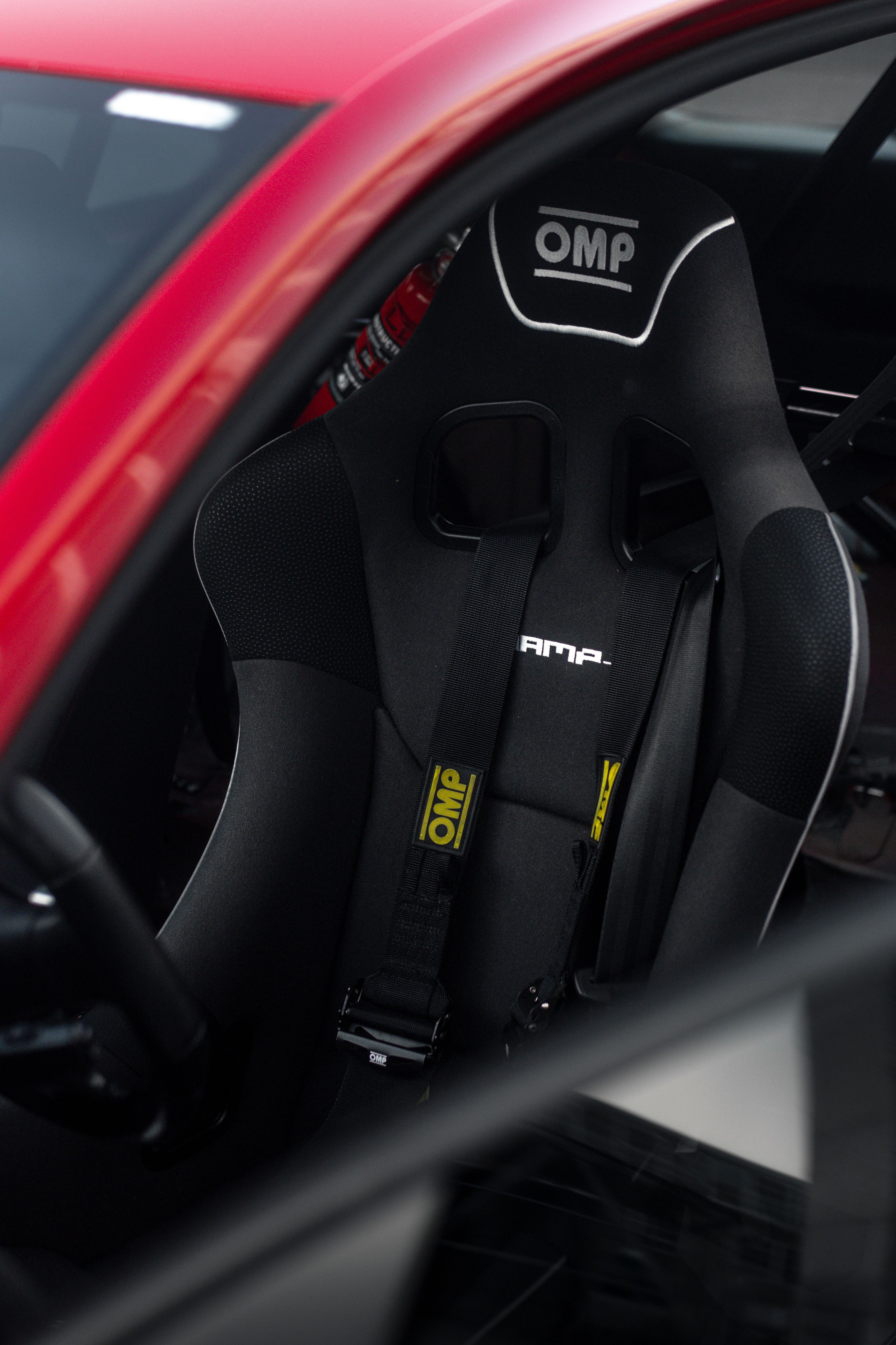 Red VW MK5 Golf with 17" SM-10 Apex wheels in Satin Black